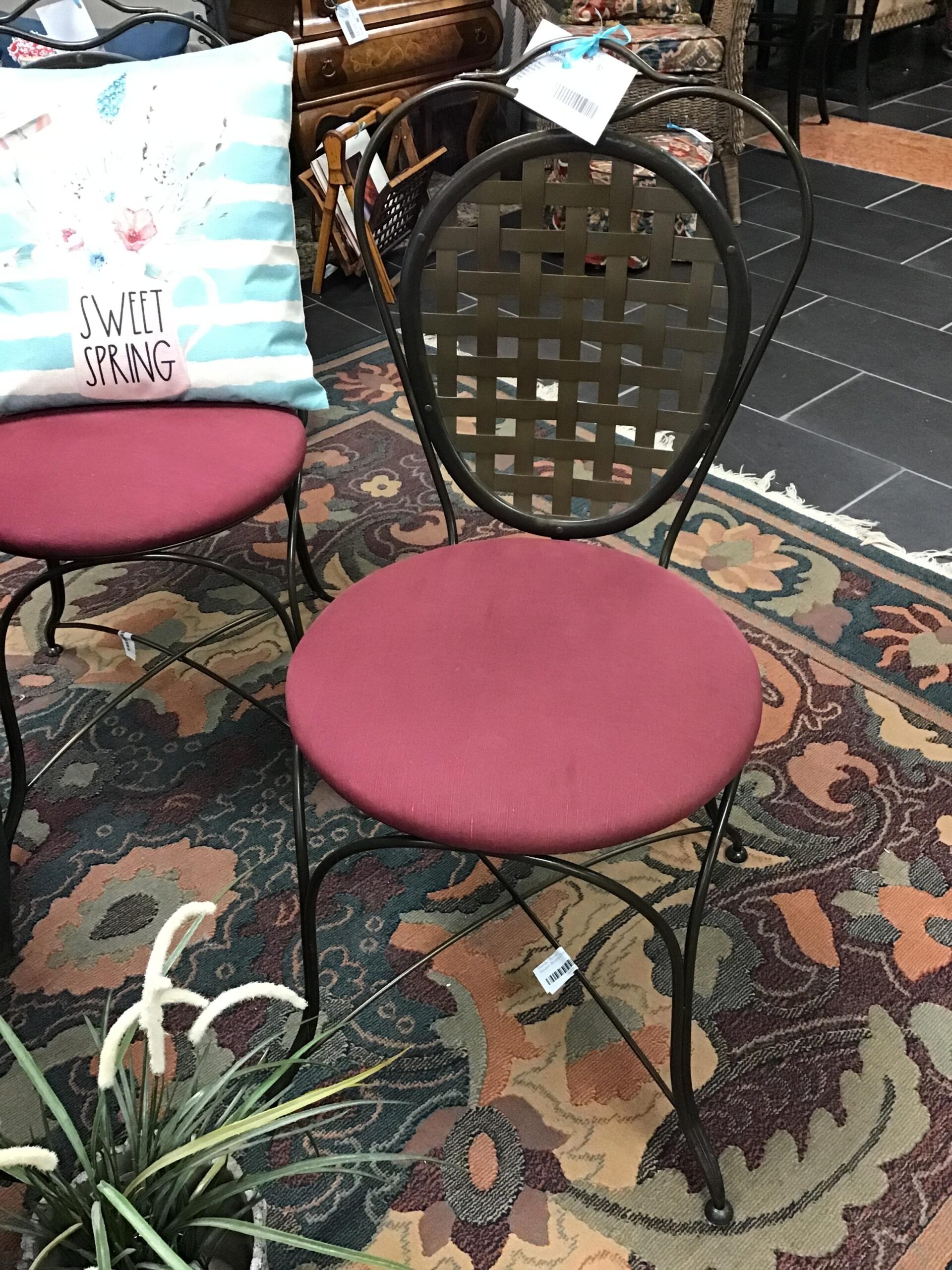 Sturdy! Basket Weave Bistro Chair