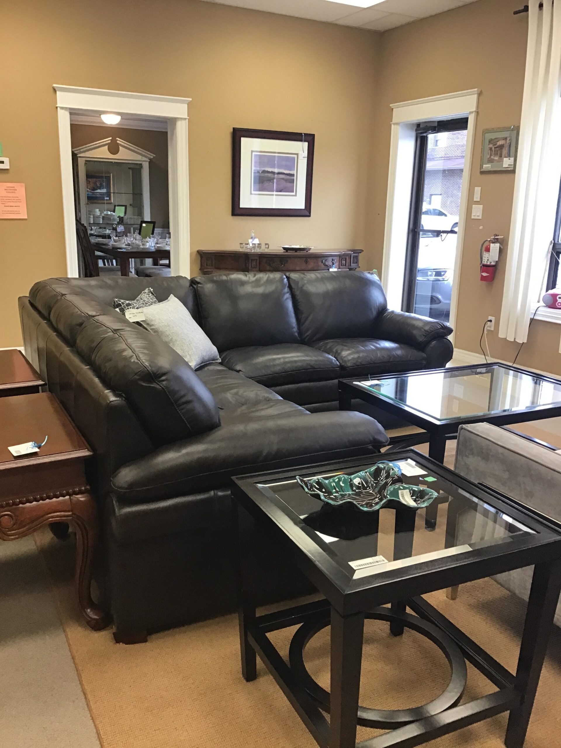 2PC Leather Sectional
