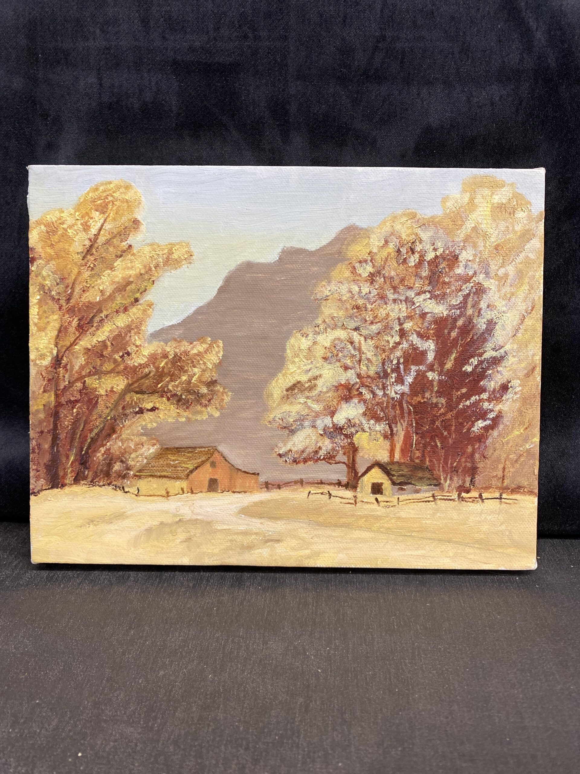 Small Painting On Canvas – Farm