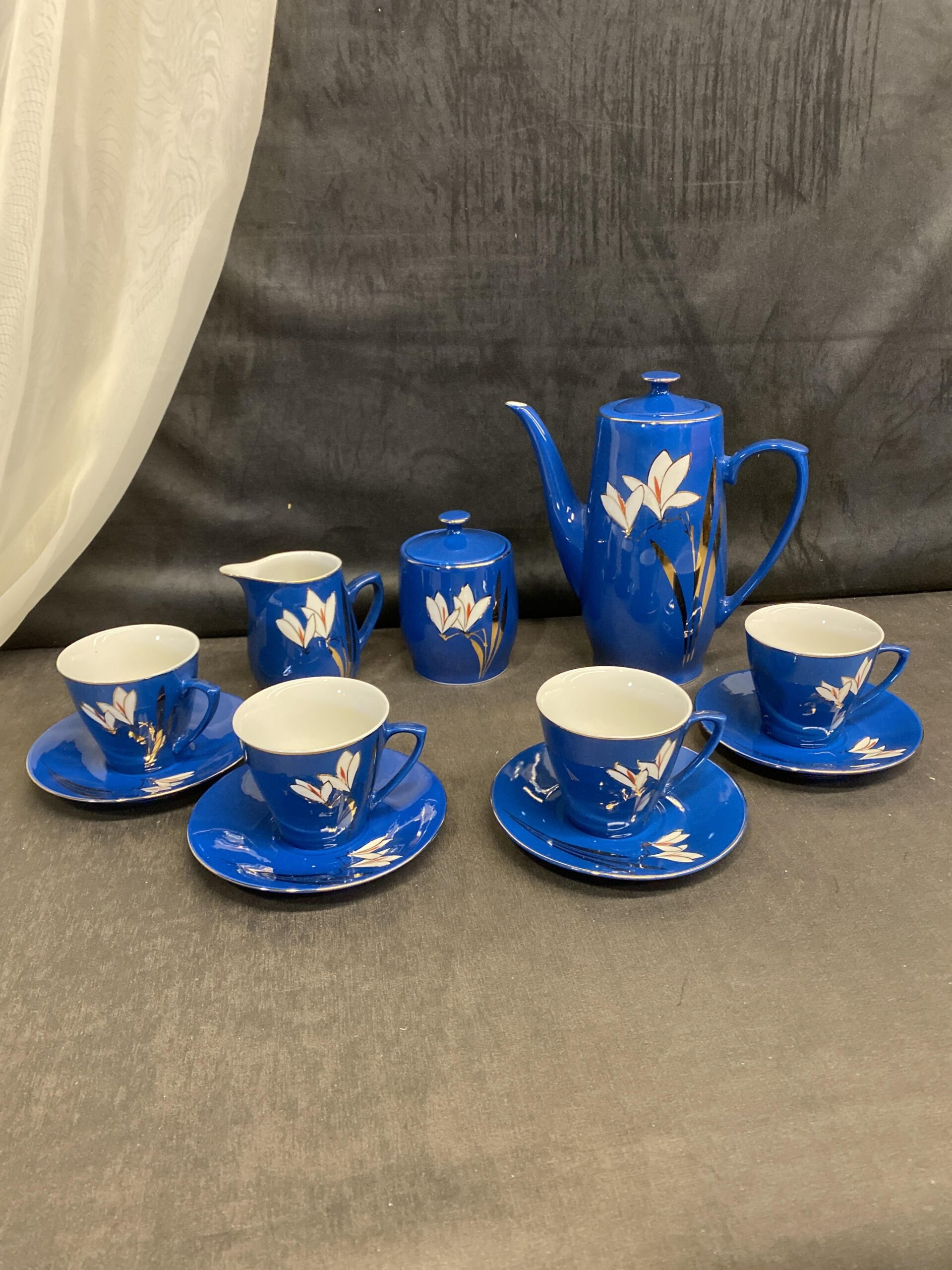 11PC Porcelain Tea Set – Blue