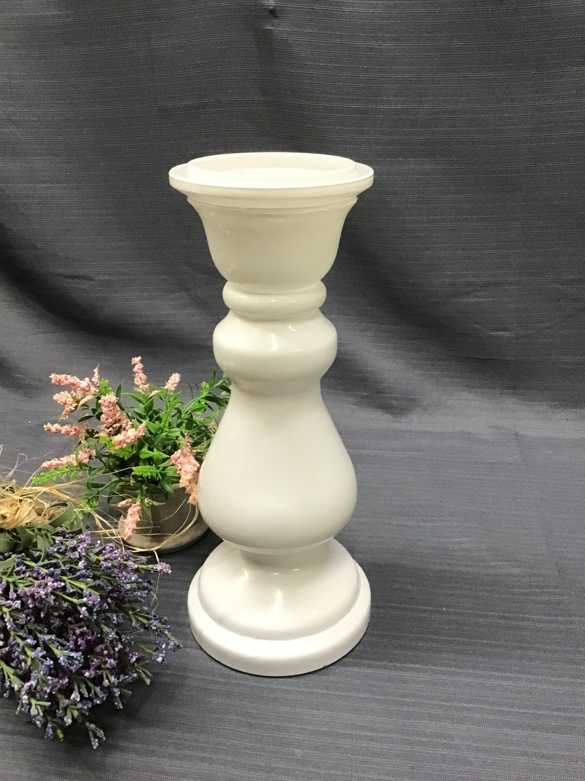 Opaque White Glass Vase