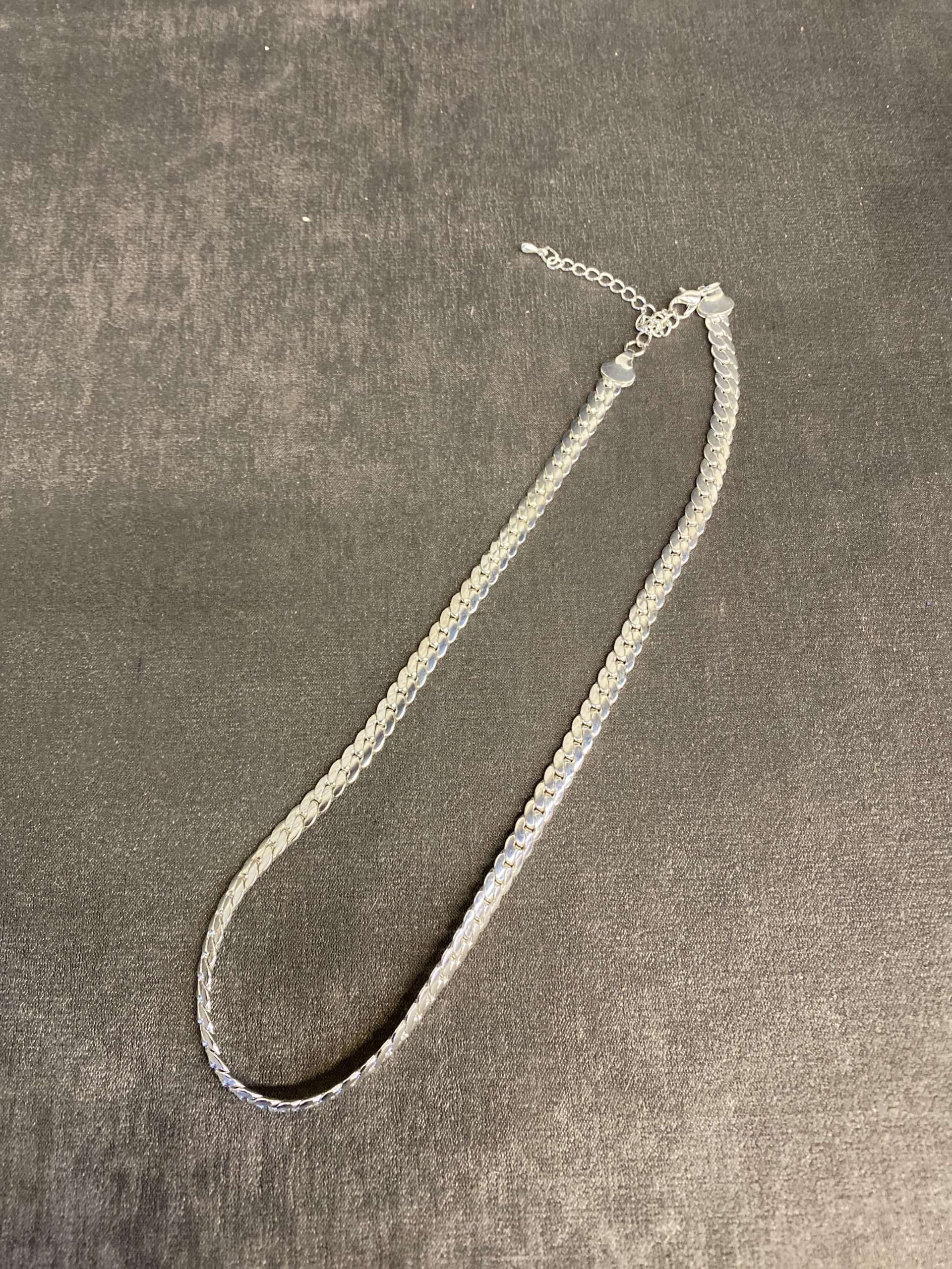 Necklace – Silvertone Chain