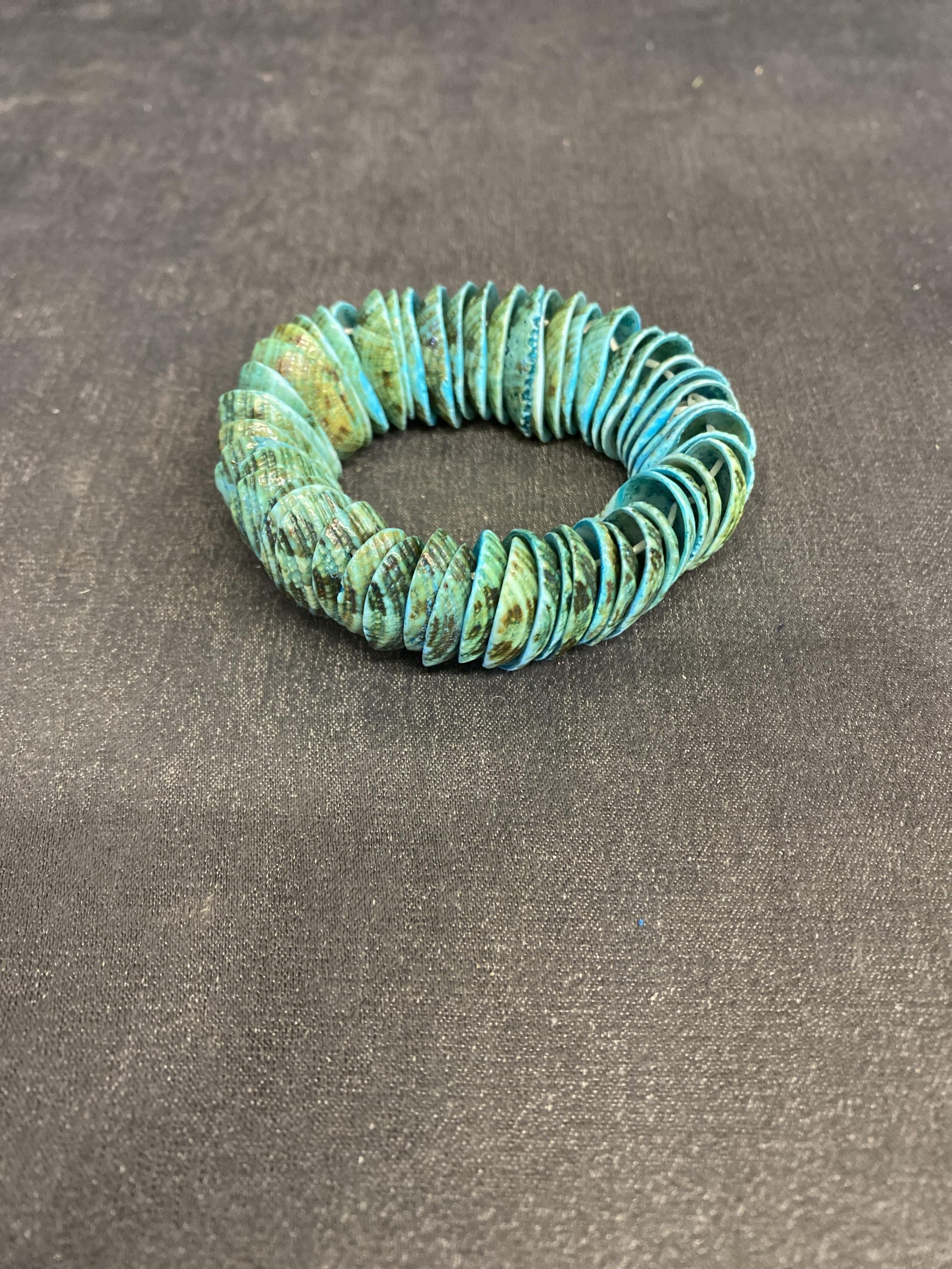 Stretch Bracelet – Blue Shells