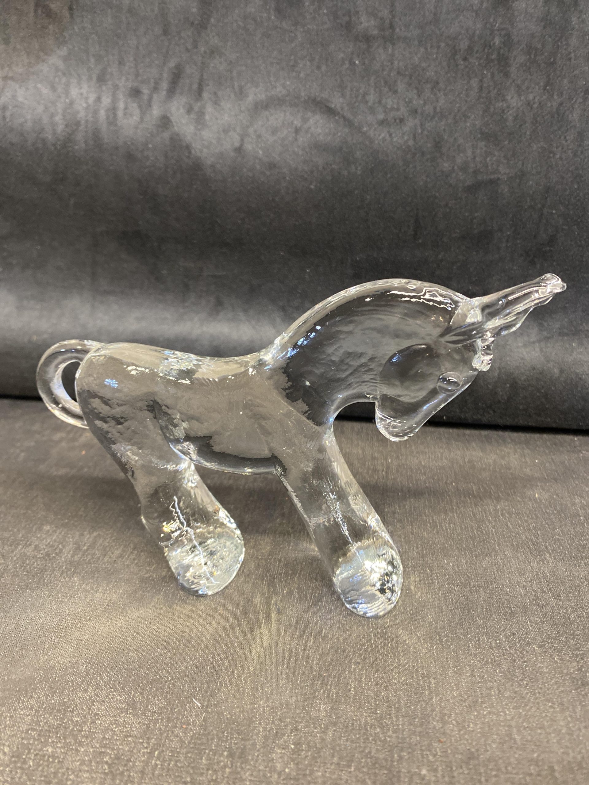 Boda Zoo Glass Figurine – Donkey