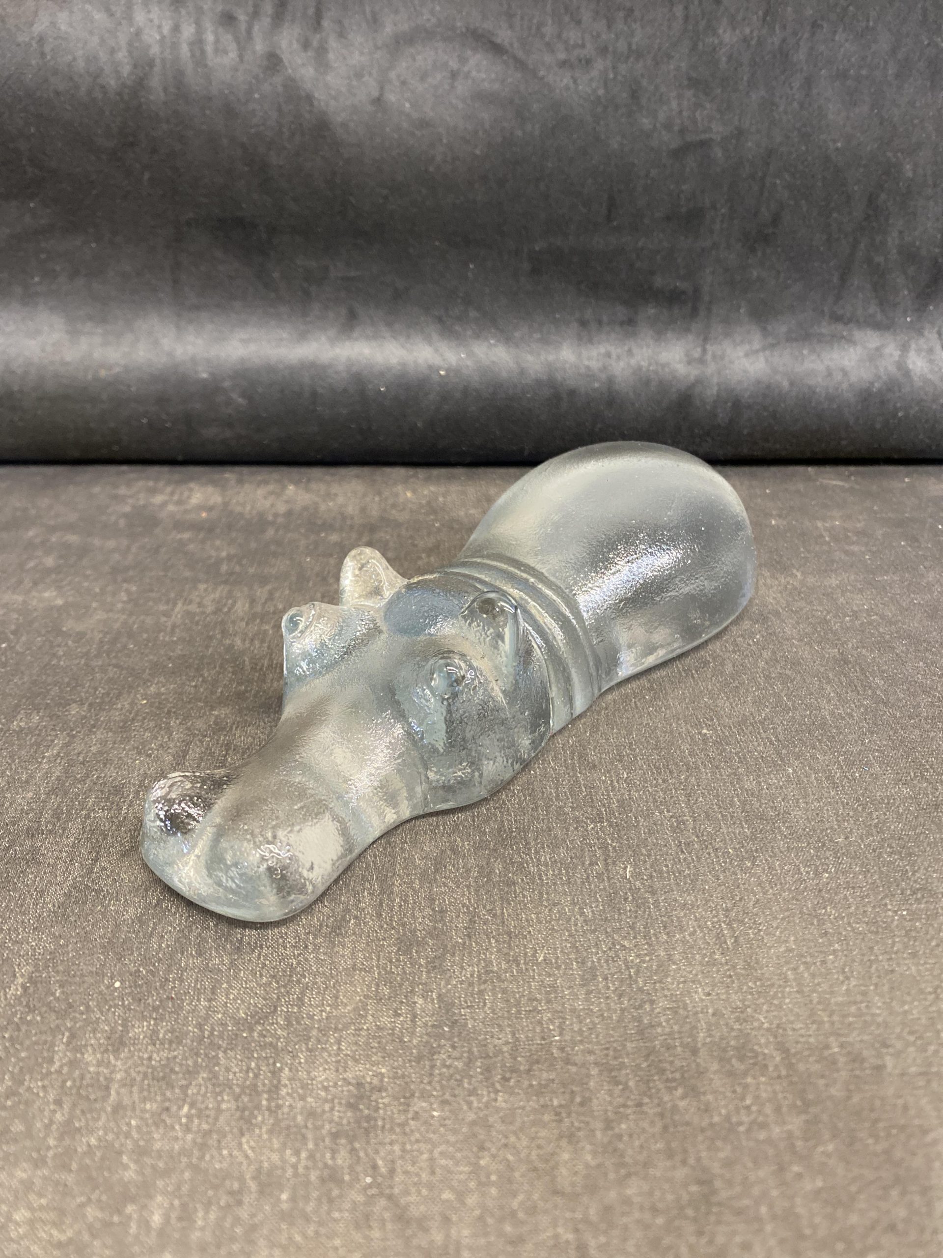 Boda Zoo Glass Figurine – Swimming Hippo