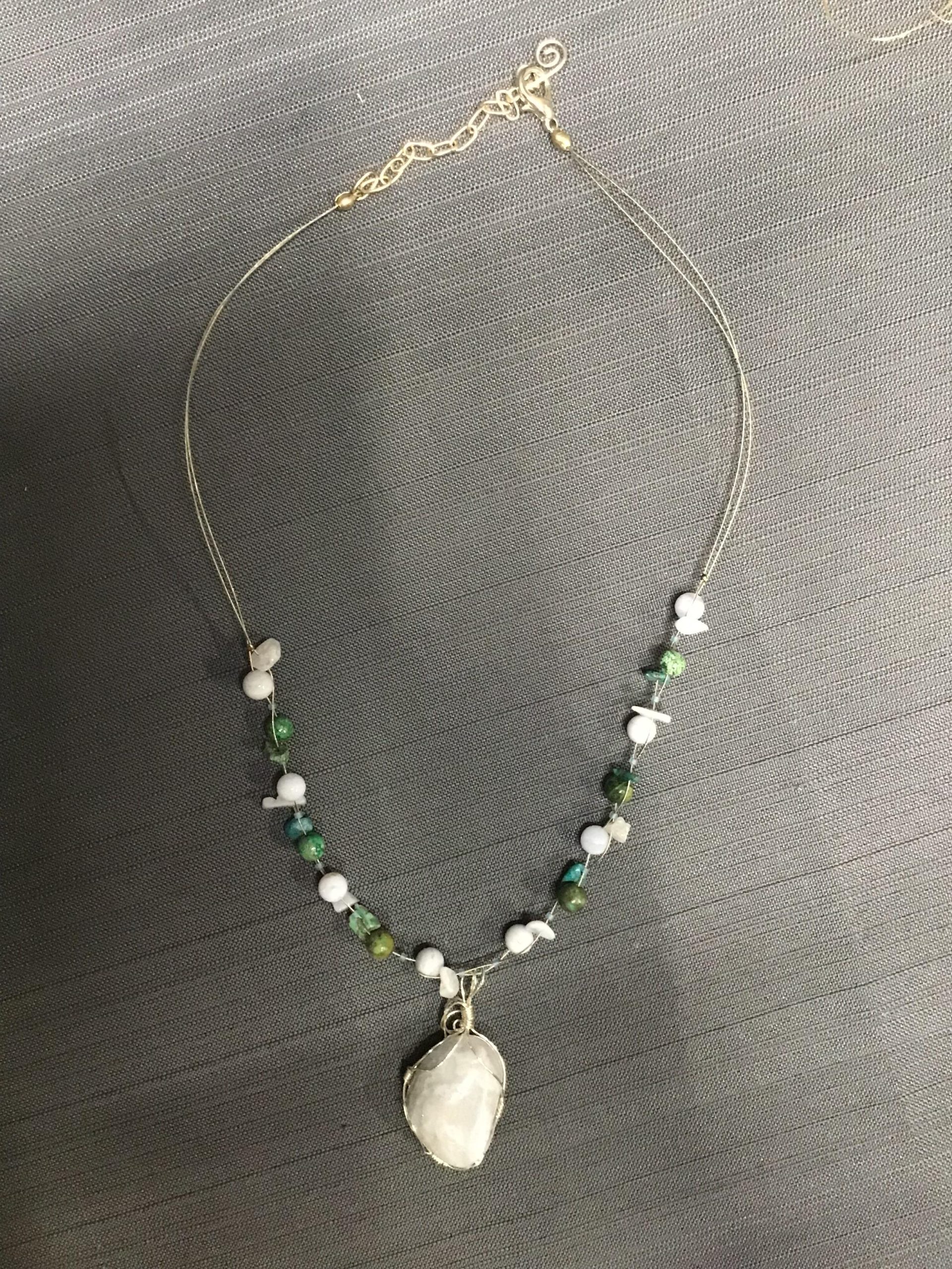 Boho Freeform Stone Necklace
