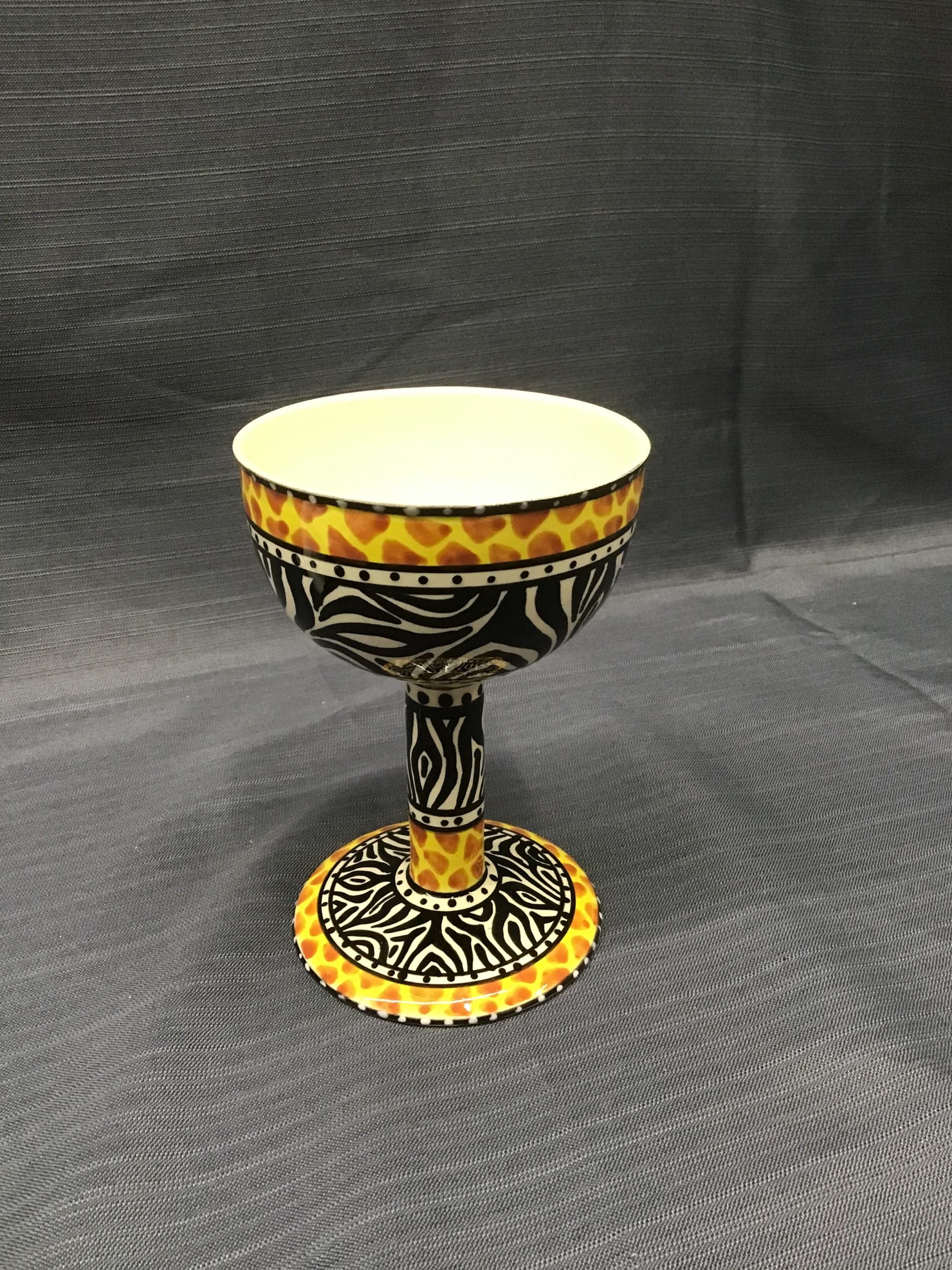 Hand-painted Stemmed Cup