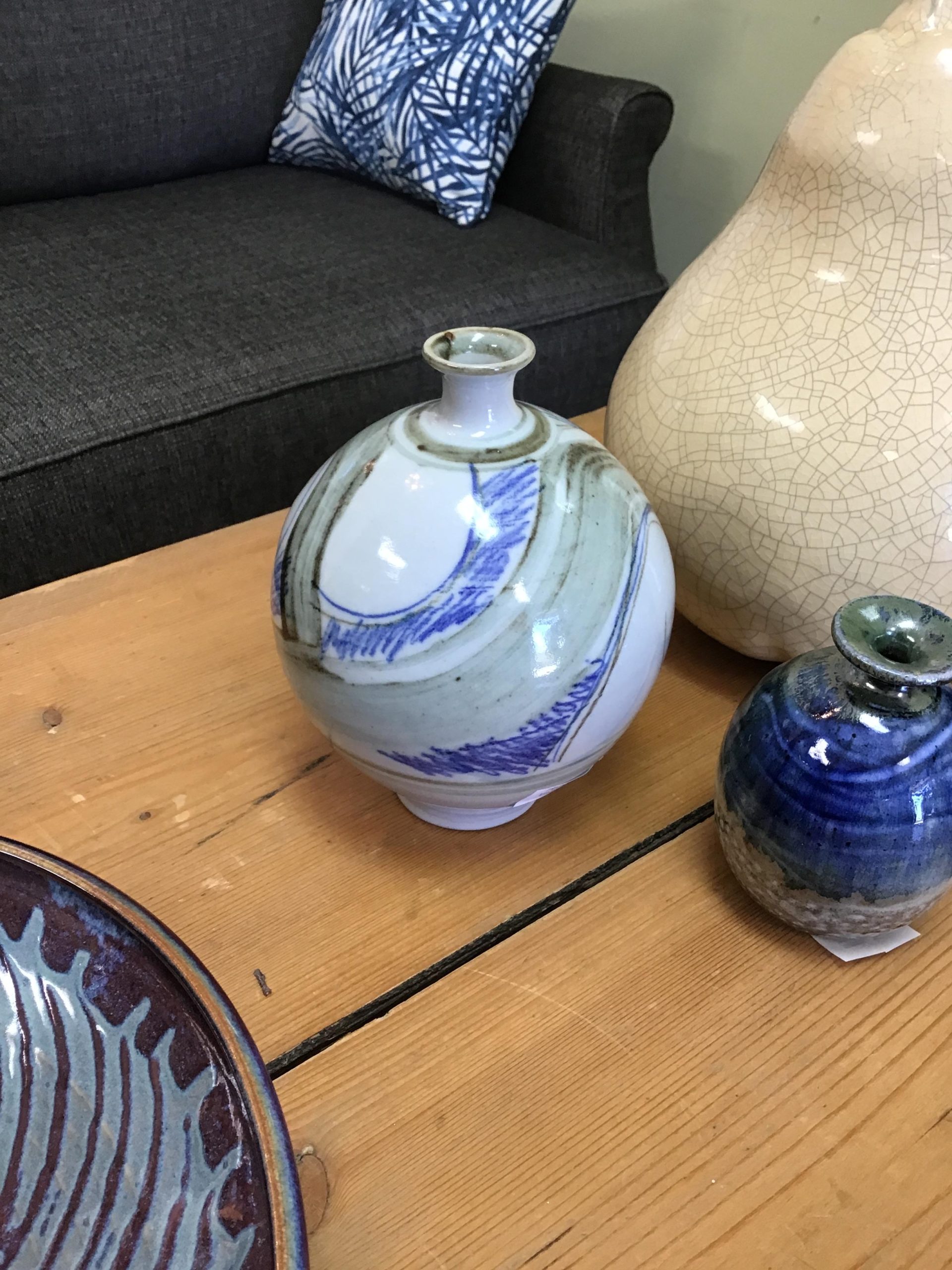 Hand-painted Ball Vase