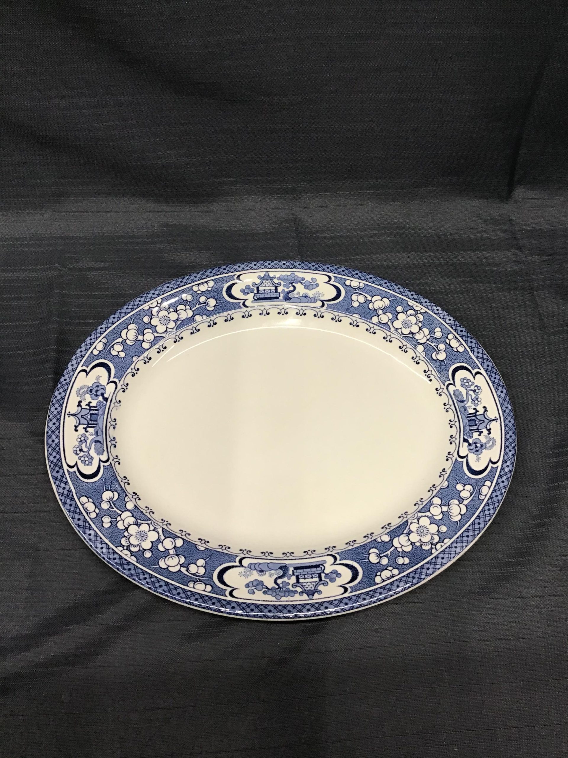 Maling Oriental Blue & White Platter