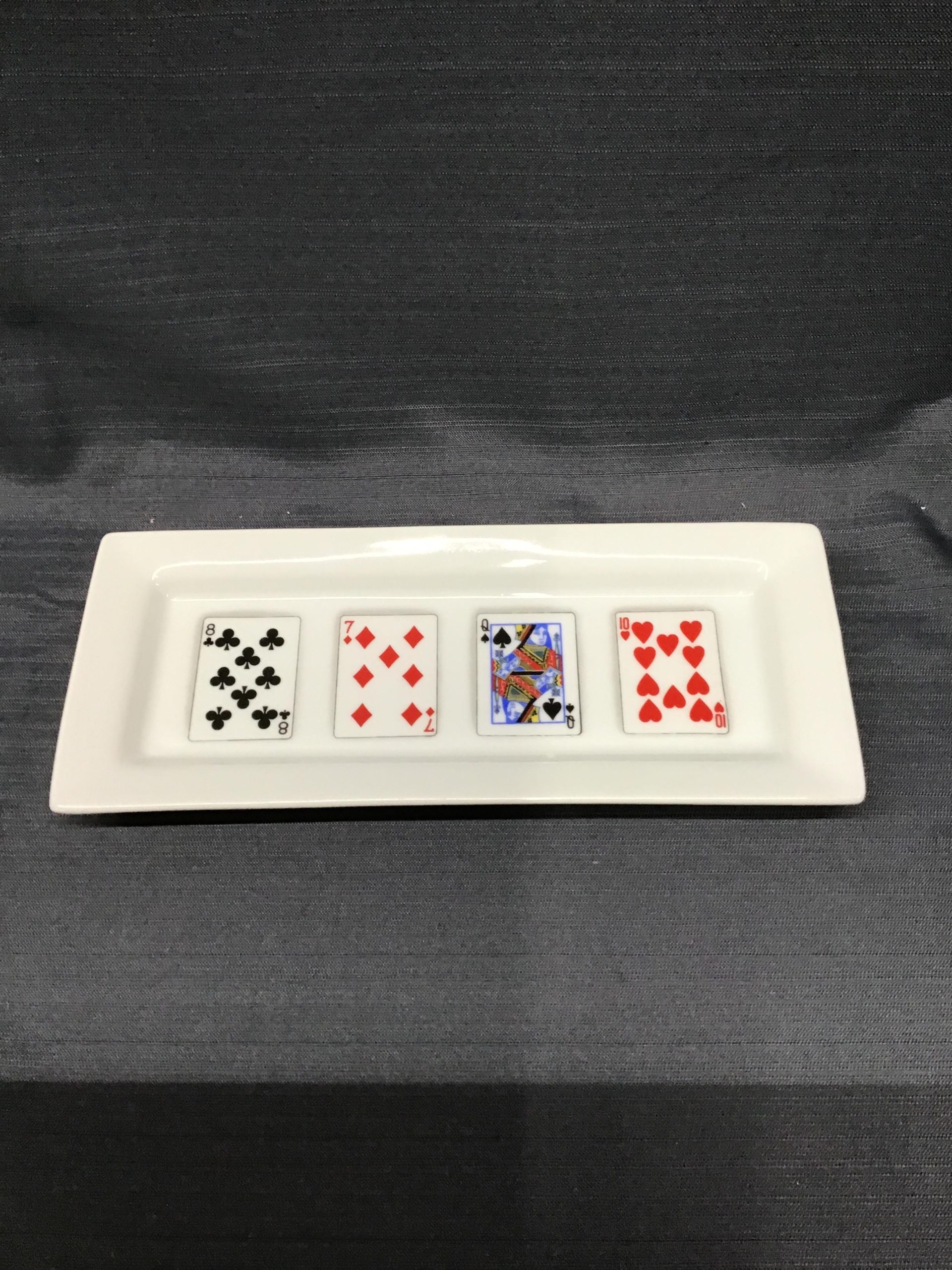 Playing Cards Rectangular Tray