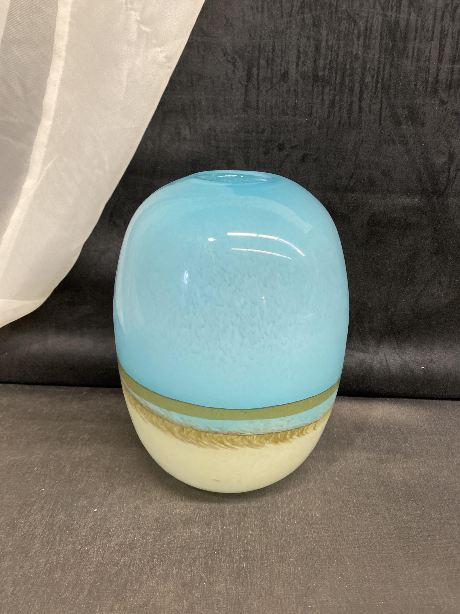 Art Glass Vase – Blue
