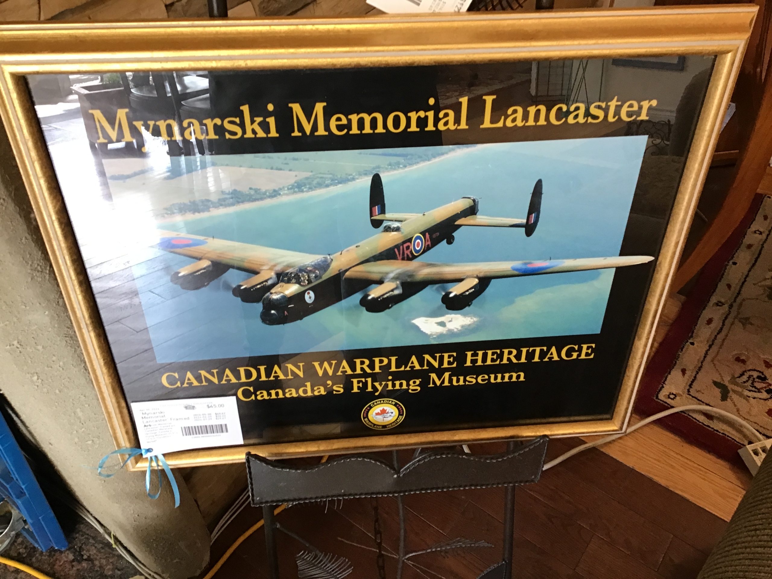 ‘Mynarski Memorial Lancaster’ Framed Art