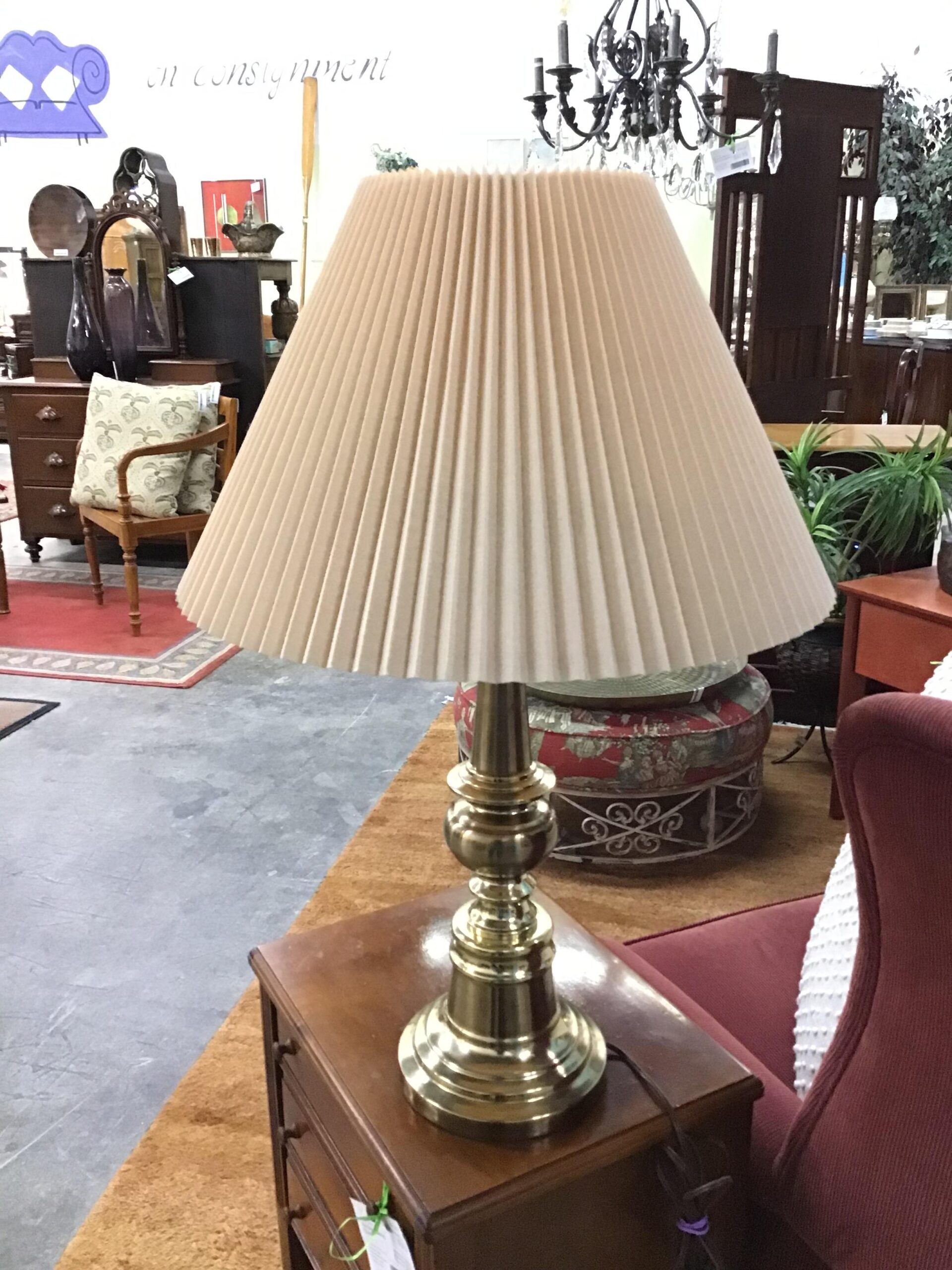 Vintage Brass Lamp – Say Good BUY $28.23