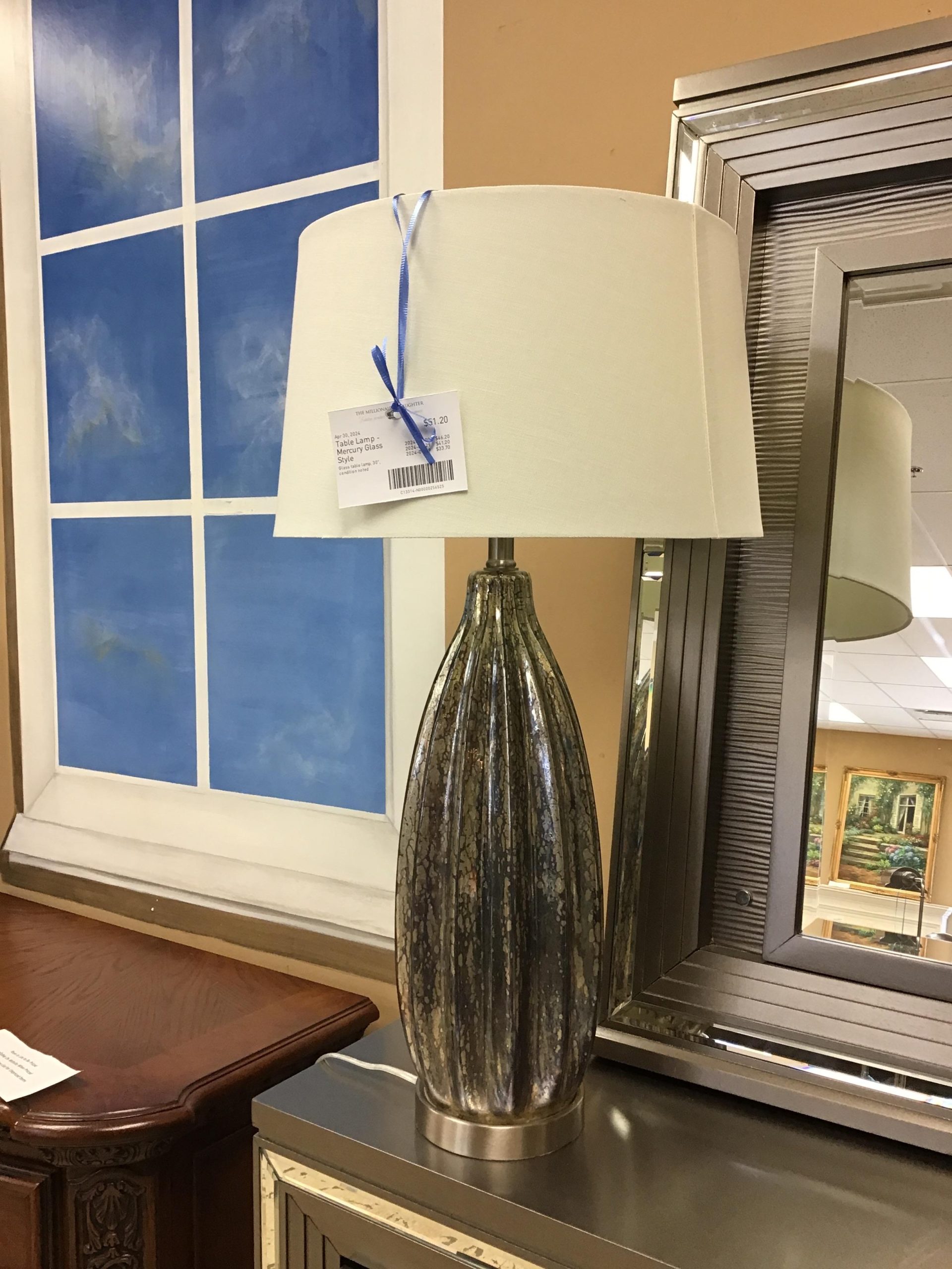 Table Lamp – Mercury Glass Style