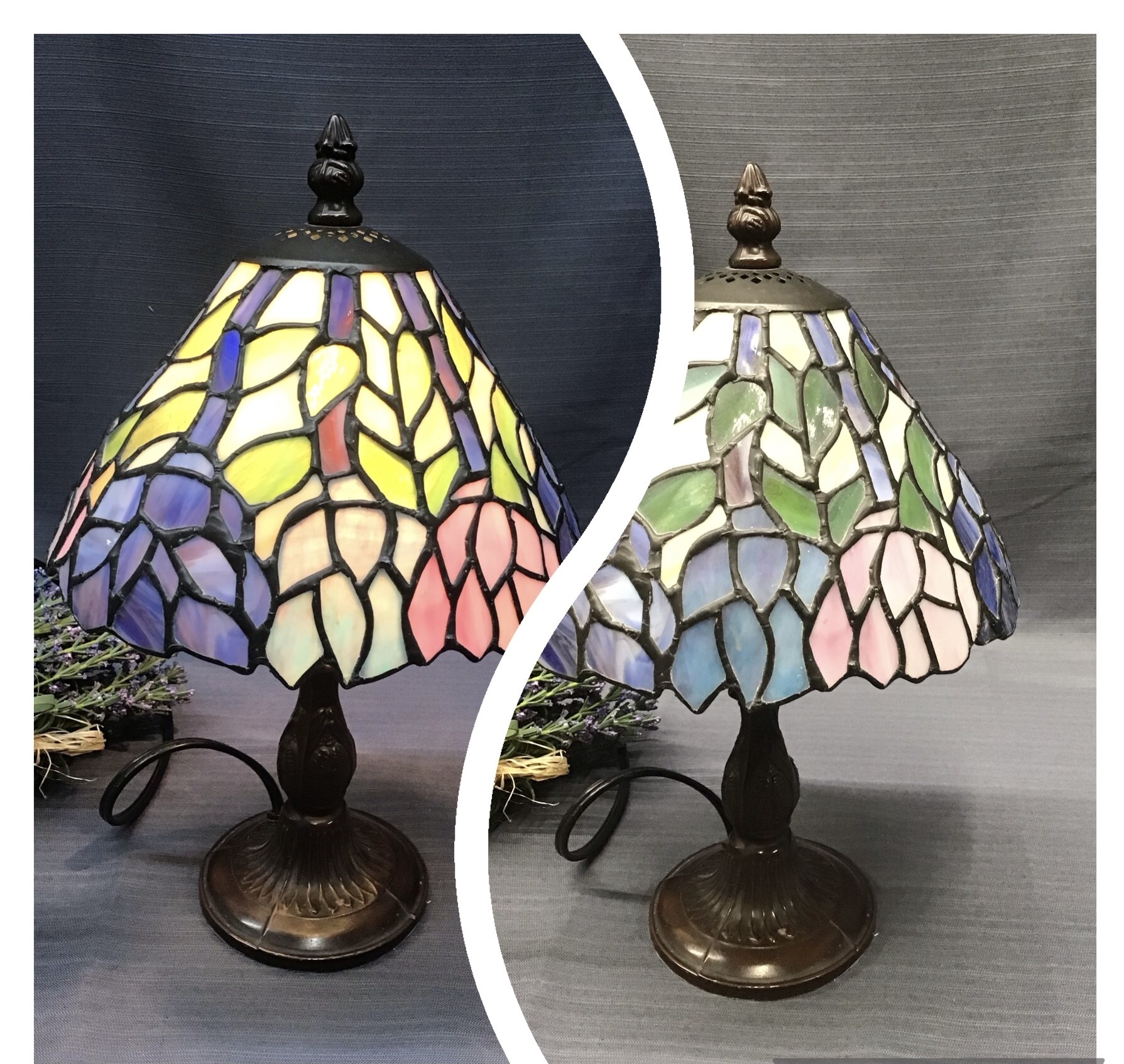 Sm. Stained Glass Lamp