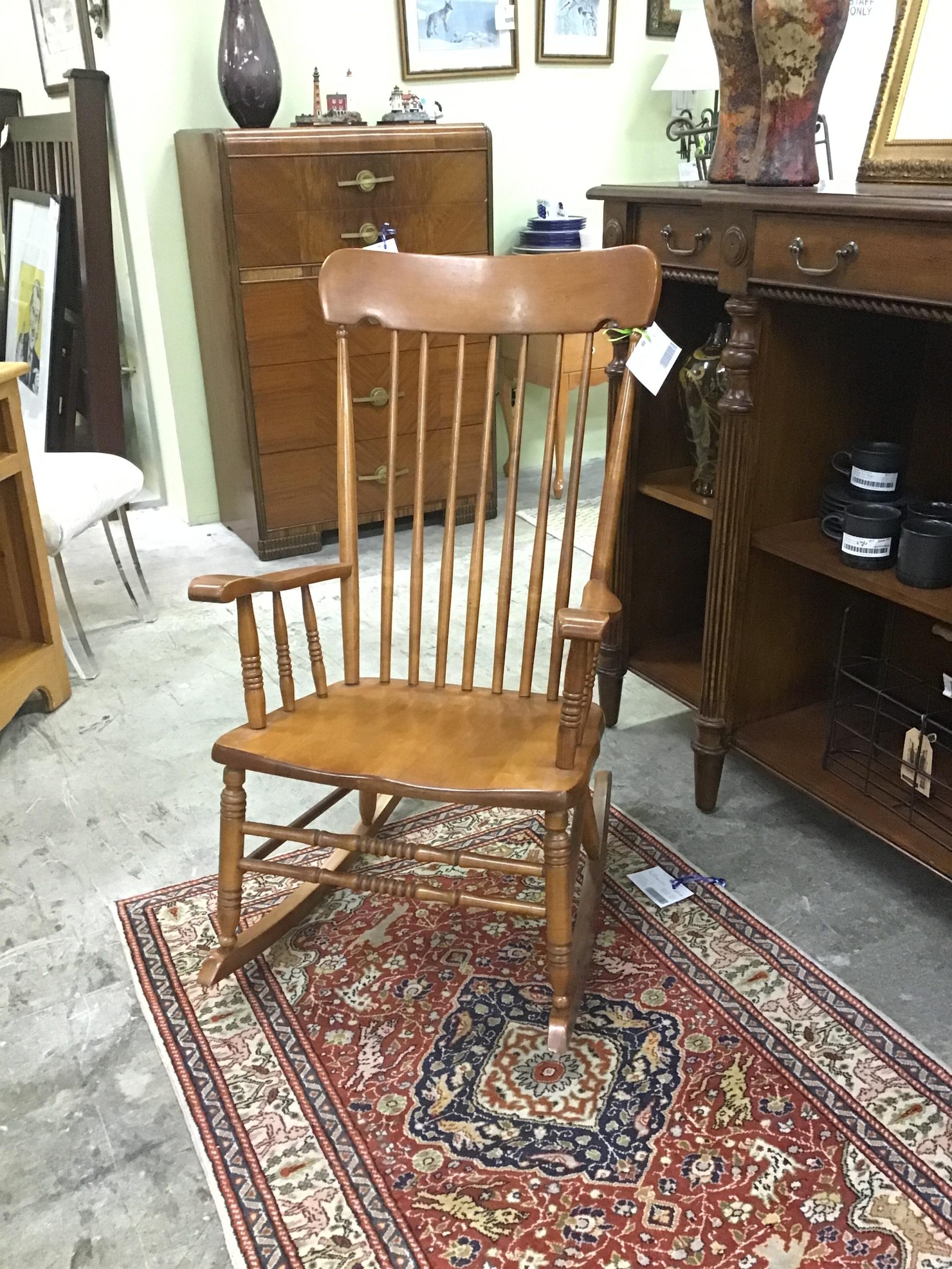 Drk. Wood Rocking Chair