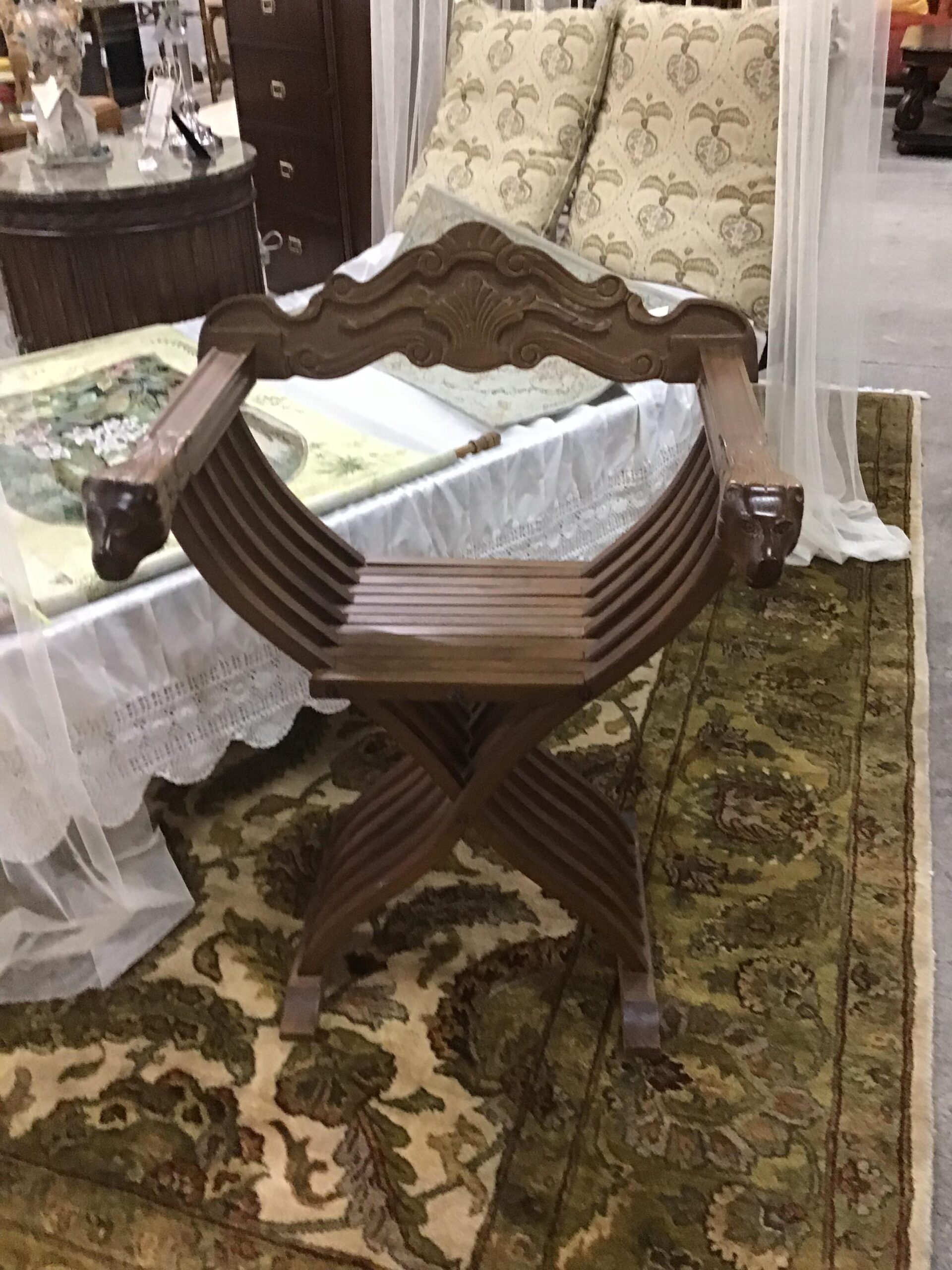 Vintage Italian Savonarola Chair