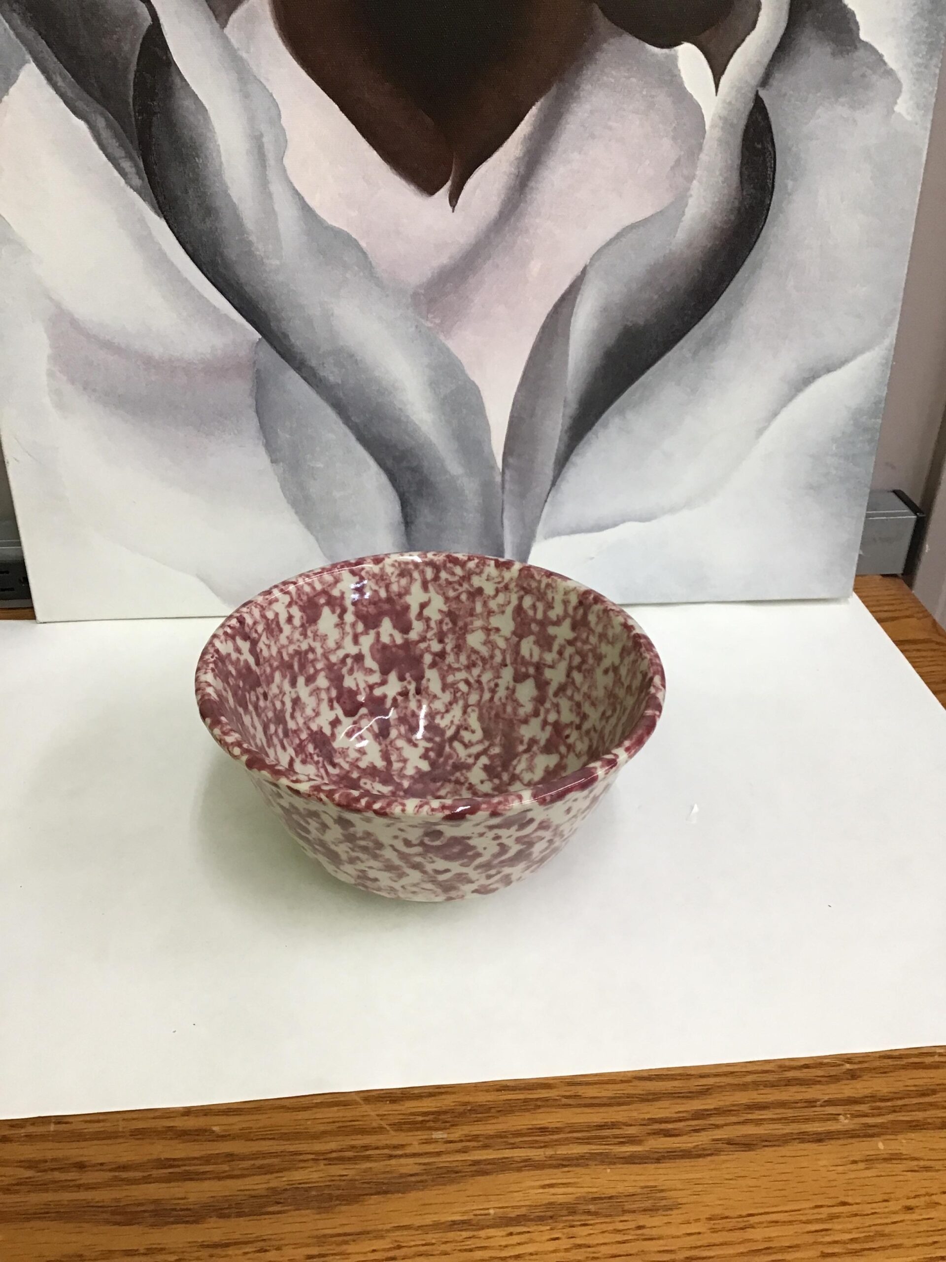 Pink & White Pottery Mixing Bowl