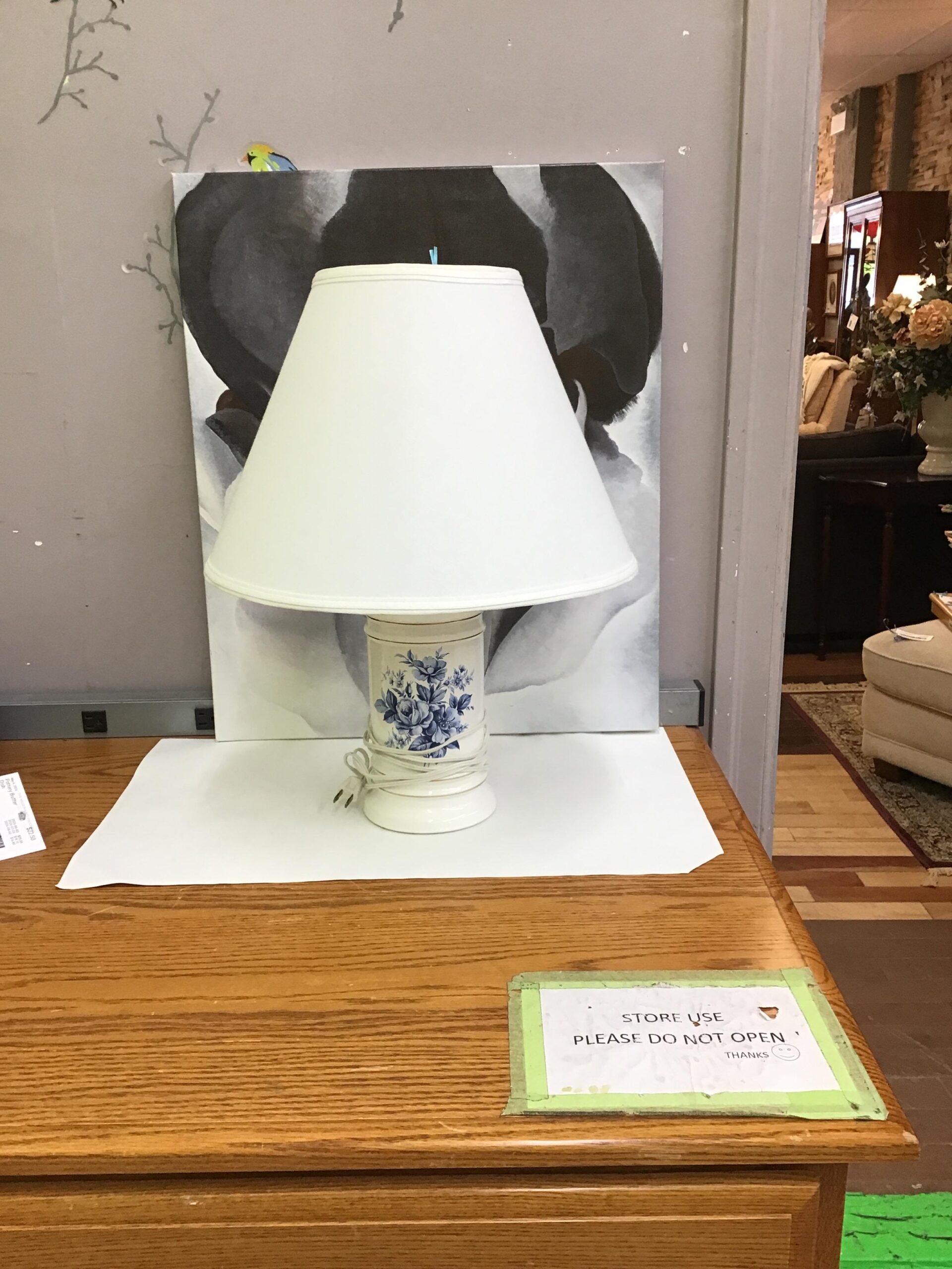 Ceramic Table Lamp- 21″h