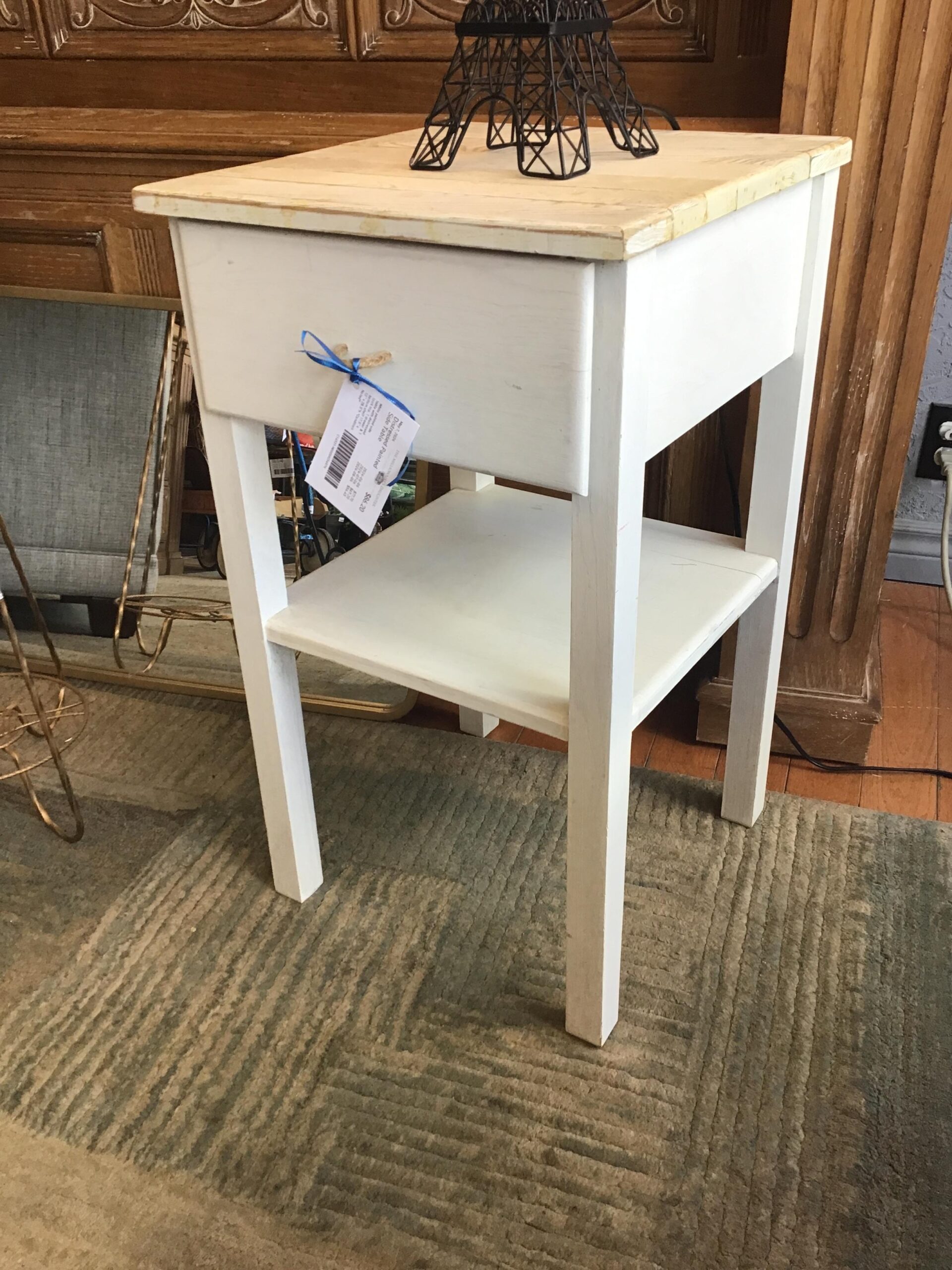 Distressed Painted Side Table