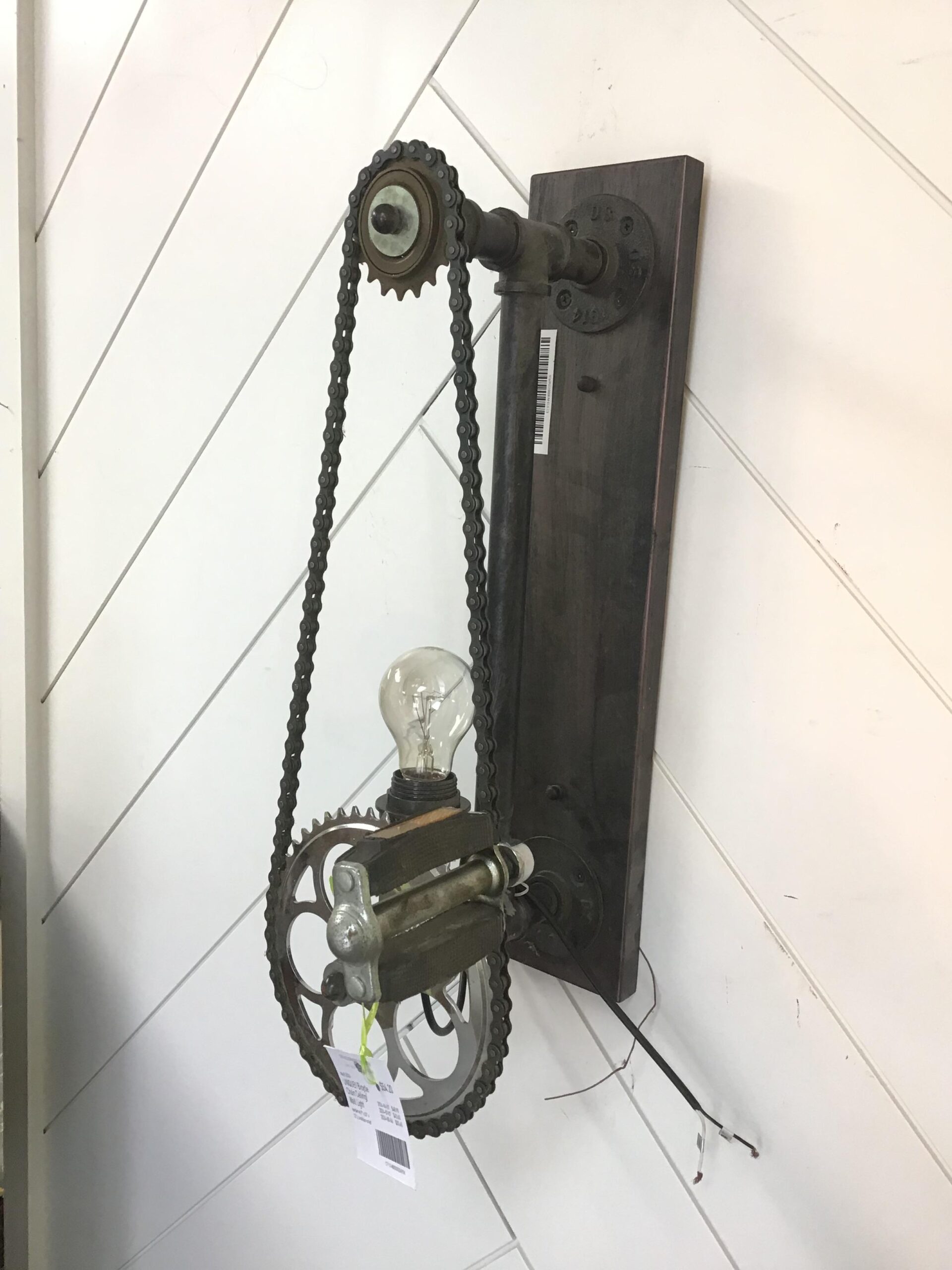 UNIQUE!! Bicycle Chain Ceiling/ Wall Light