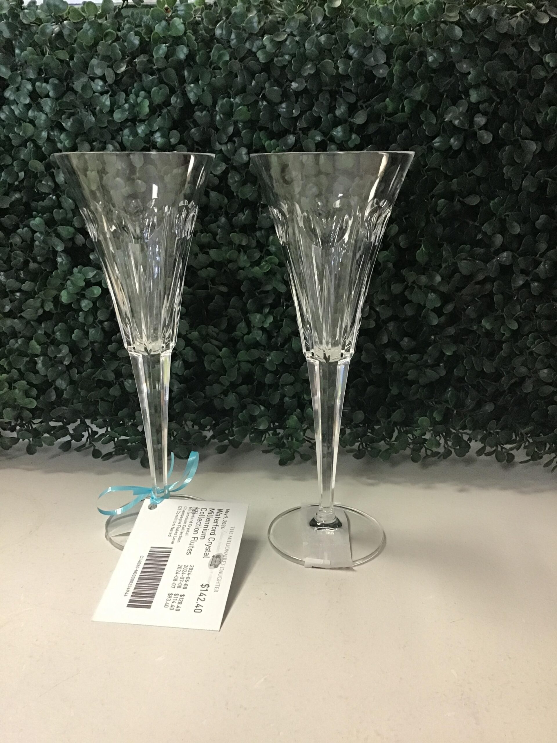 Waterford Crystal Millennium Collection  Flutes (2)