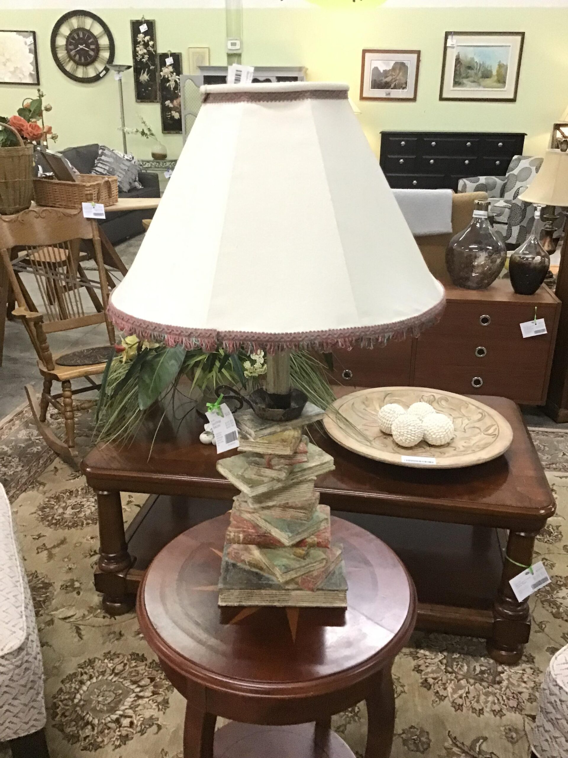 Stack of Vintage Books Lamp