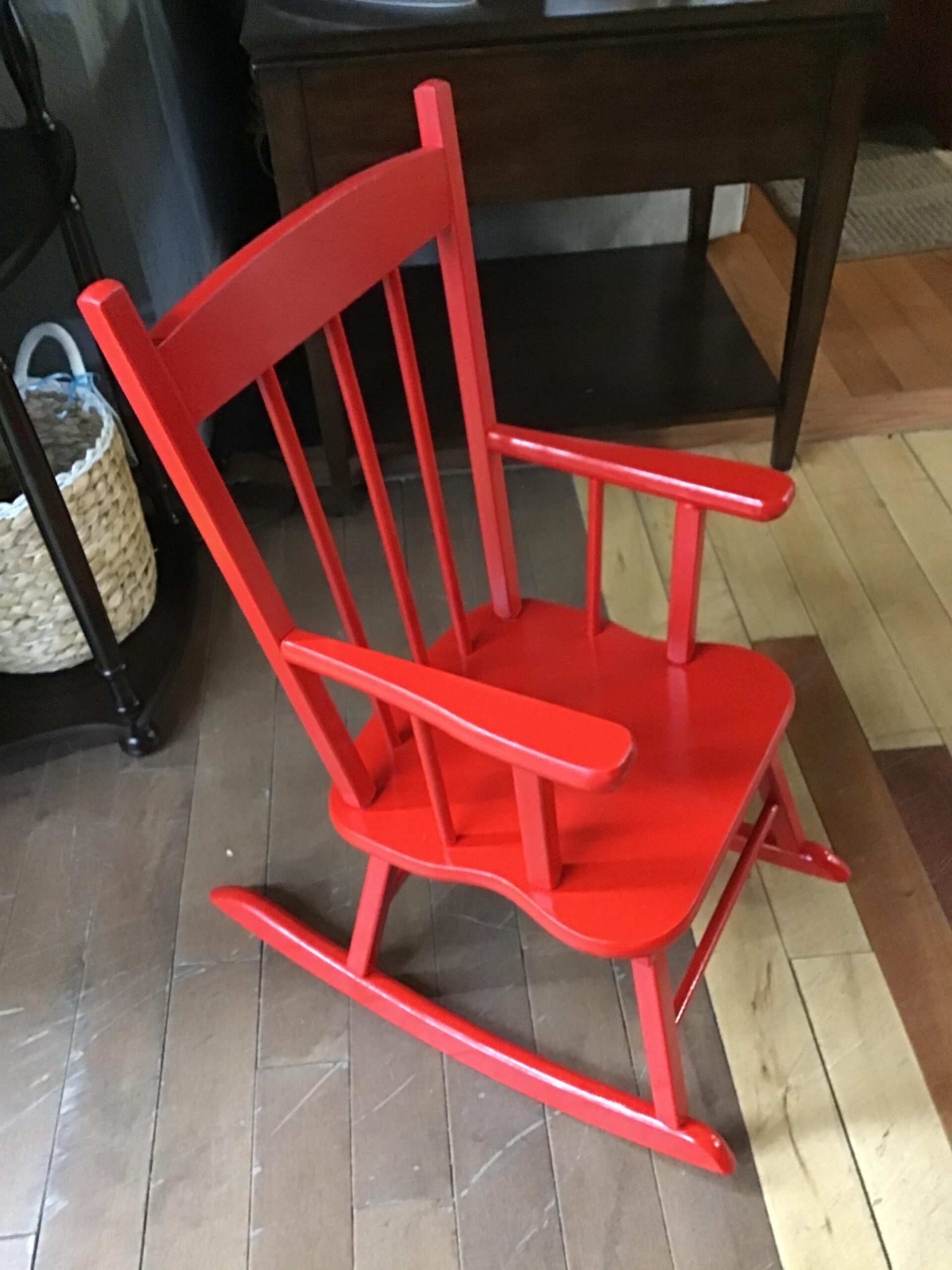 Child’s Wooden Rocking Chair (Red)