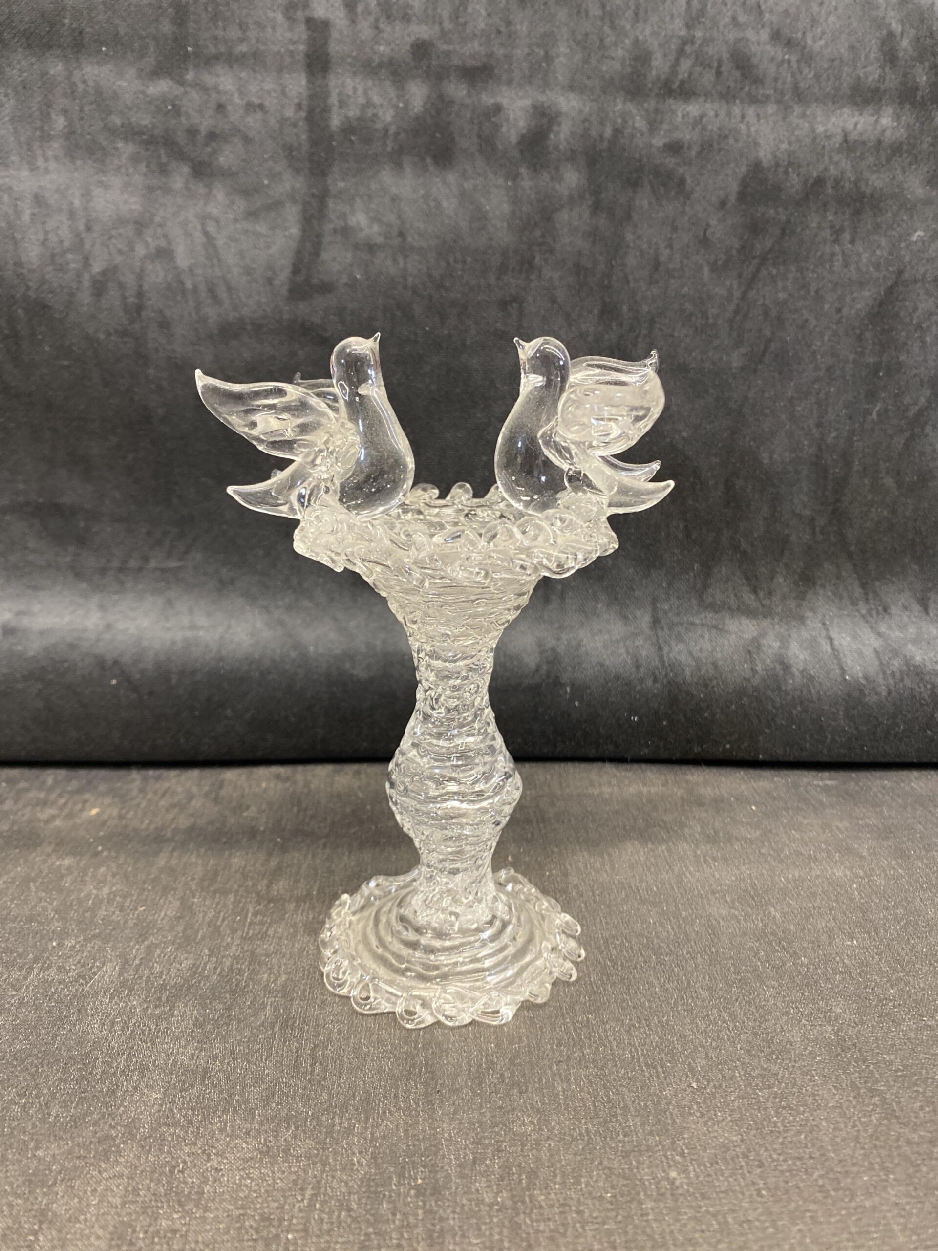 Spun Glass Figurine – Bird Bath