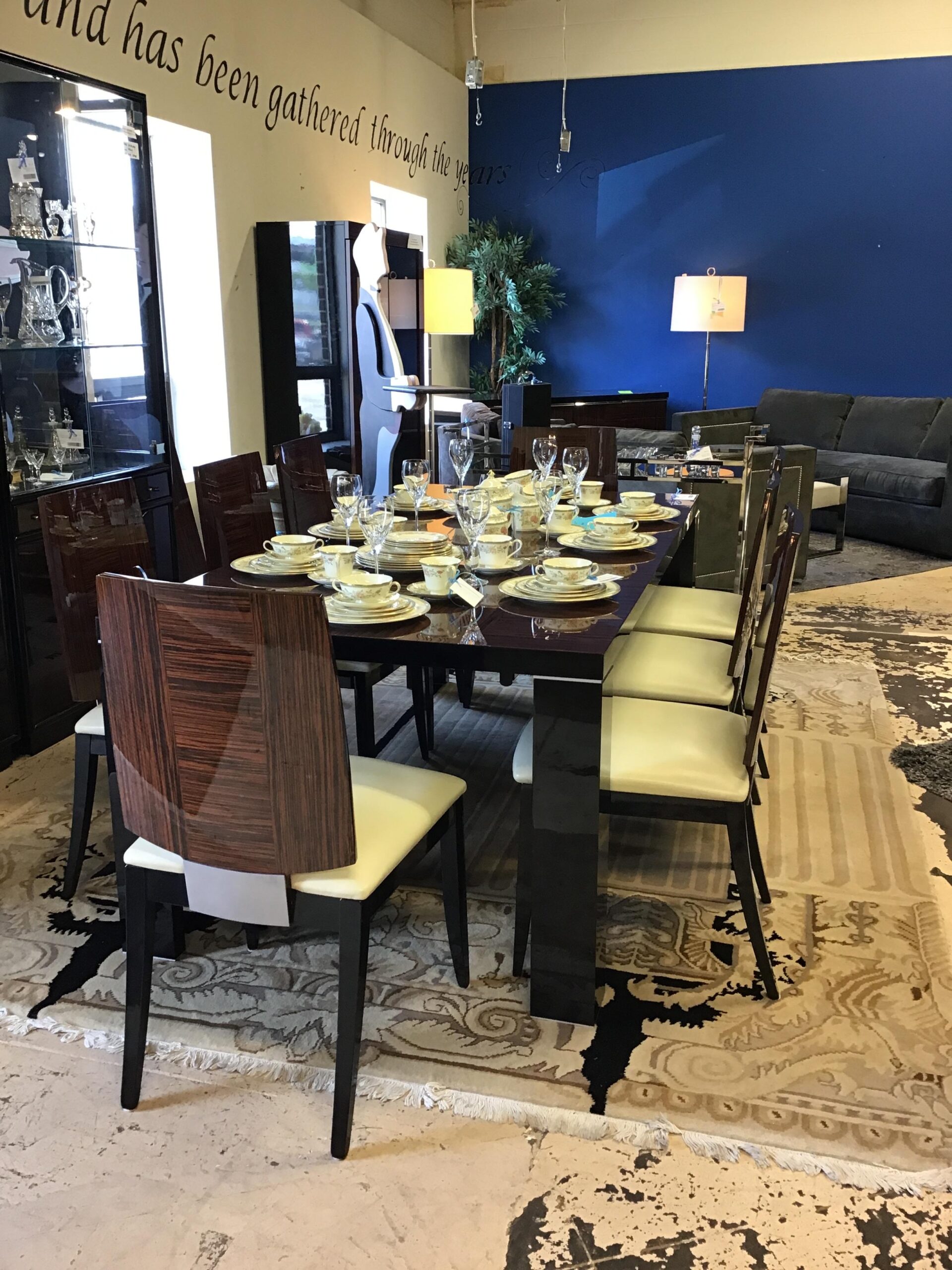 Italian Dining Table & 8 Chairs