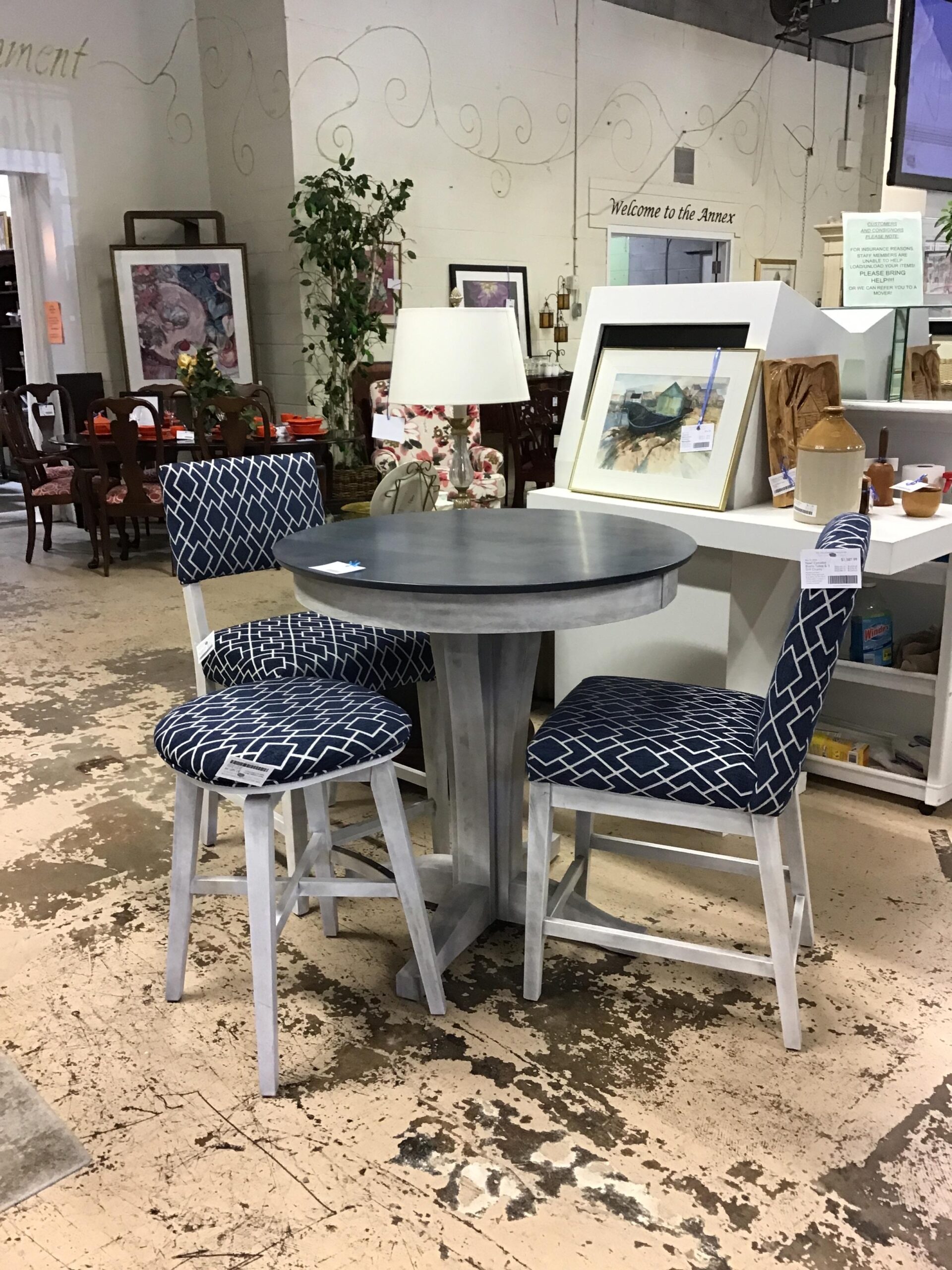 New! Canadel Bistro Table & 3 Diff Chairs
