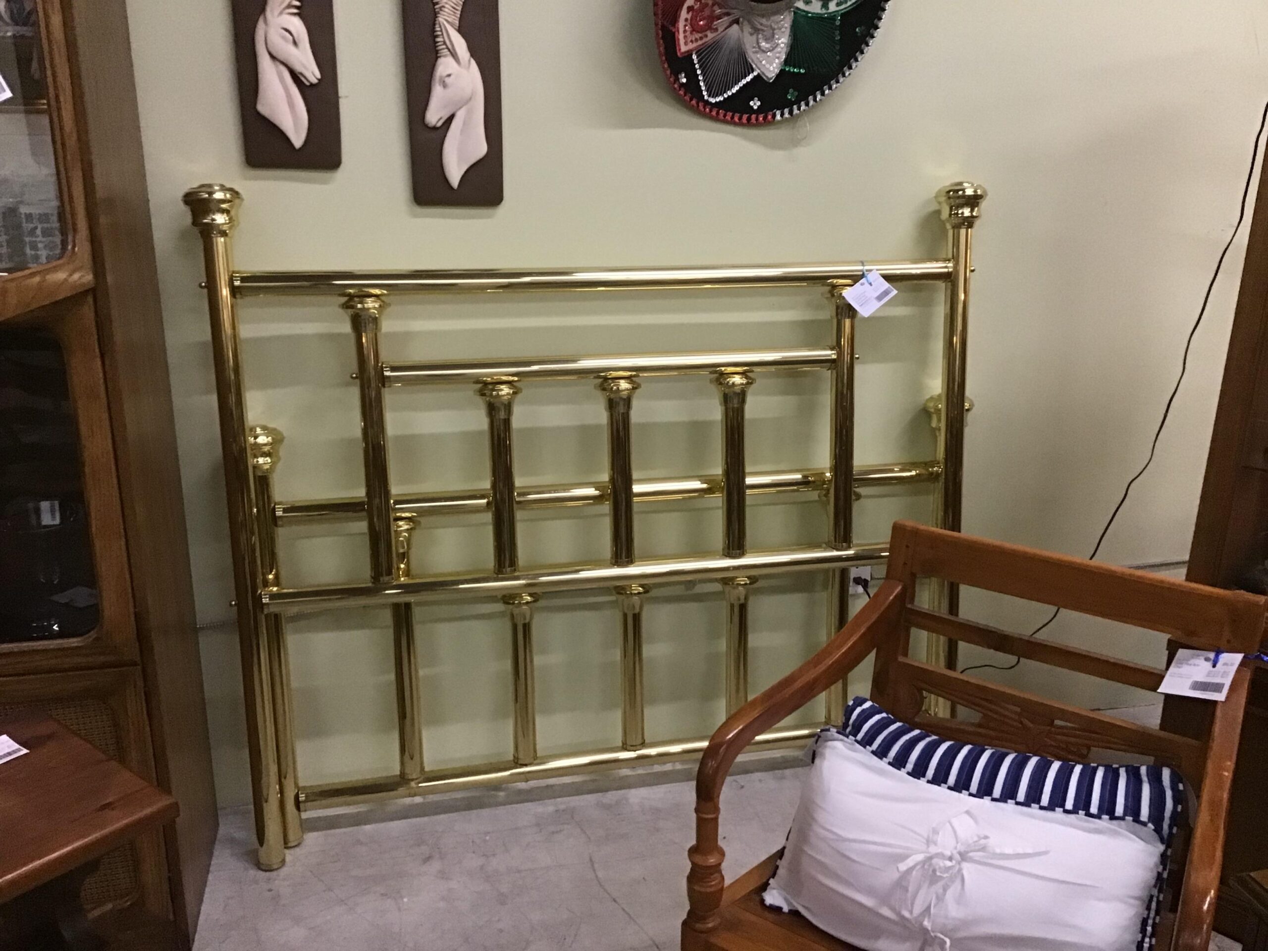 Polished Brass QUEEN Bed (Headboard/ Footboard only)