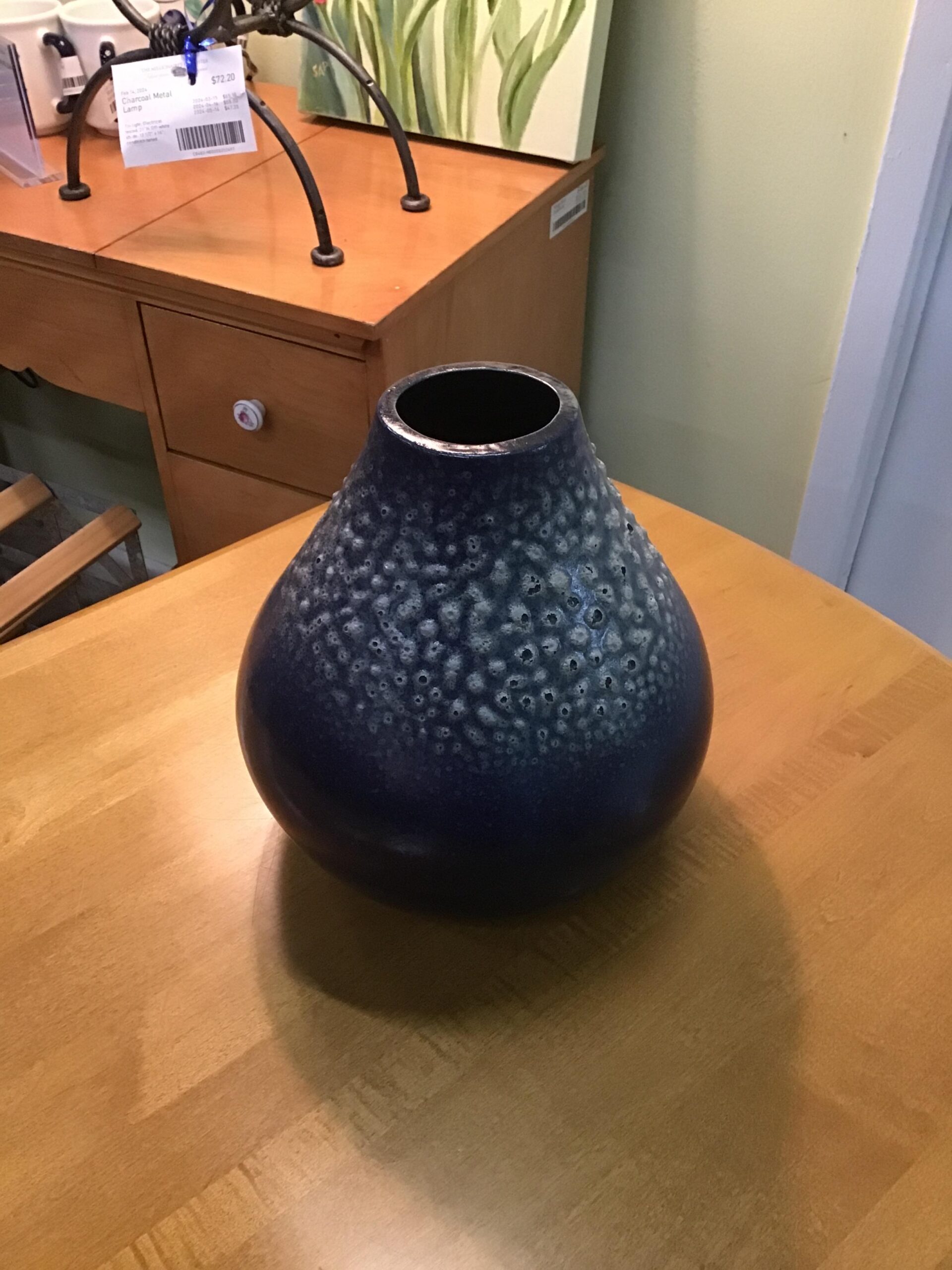 Hand-crafted Blue Vase