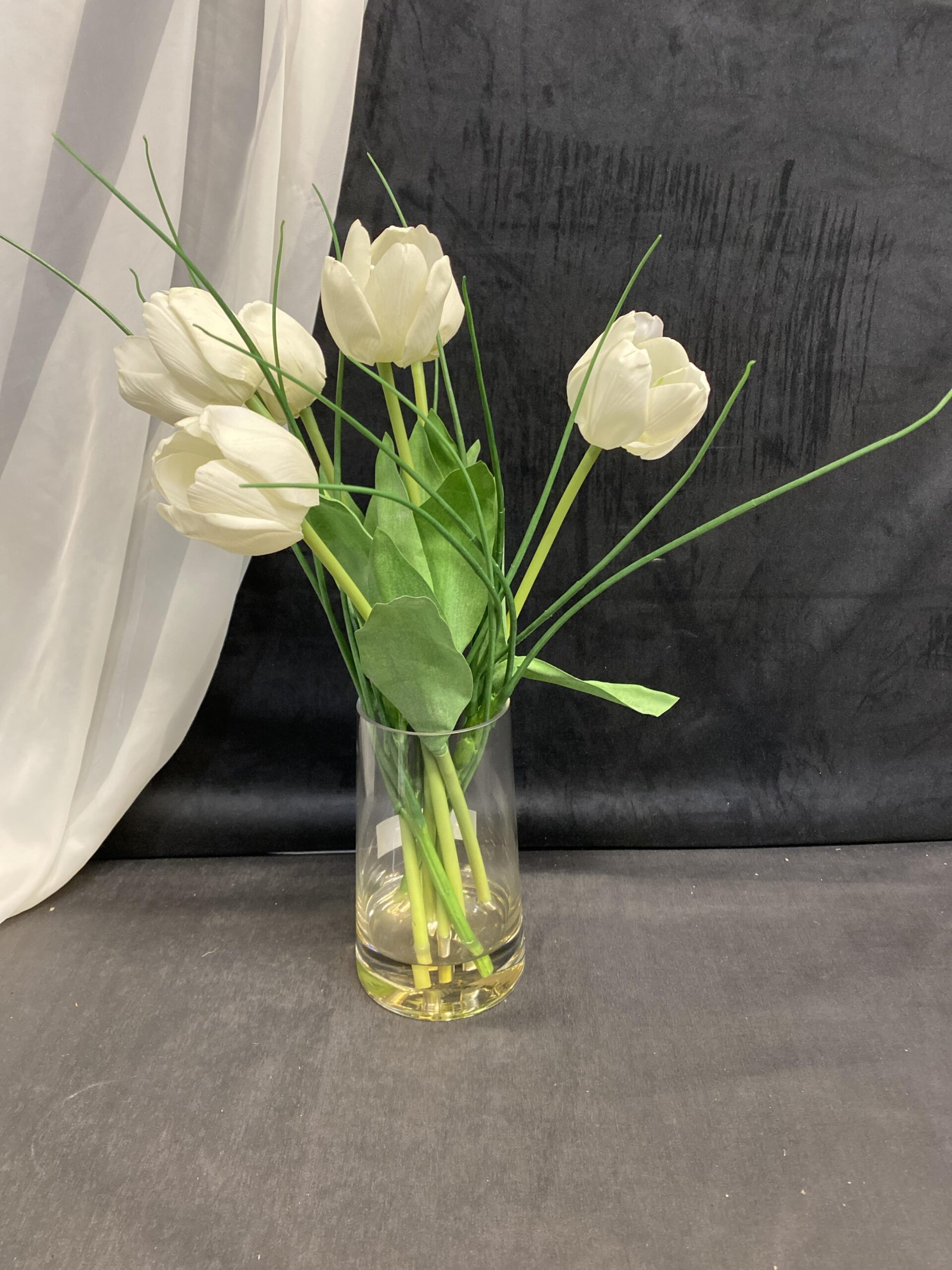 Faux Tulip Arrangement – White