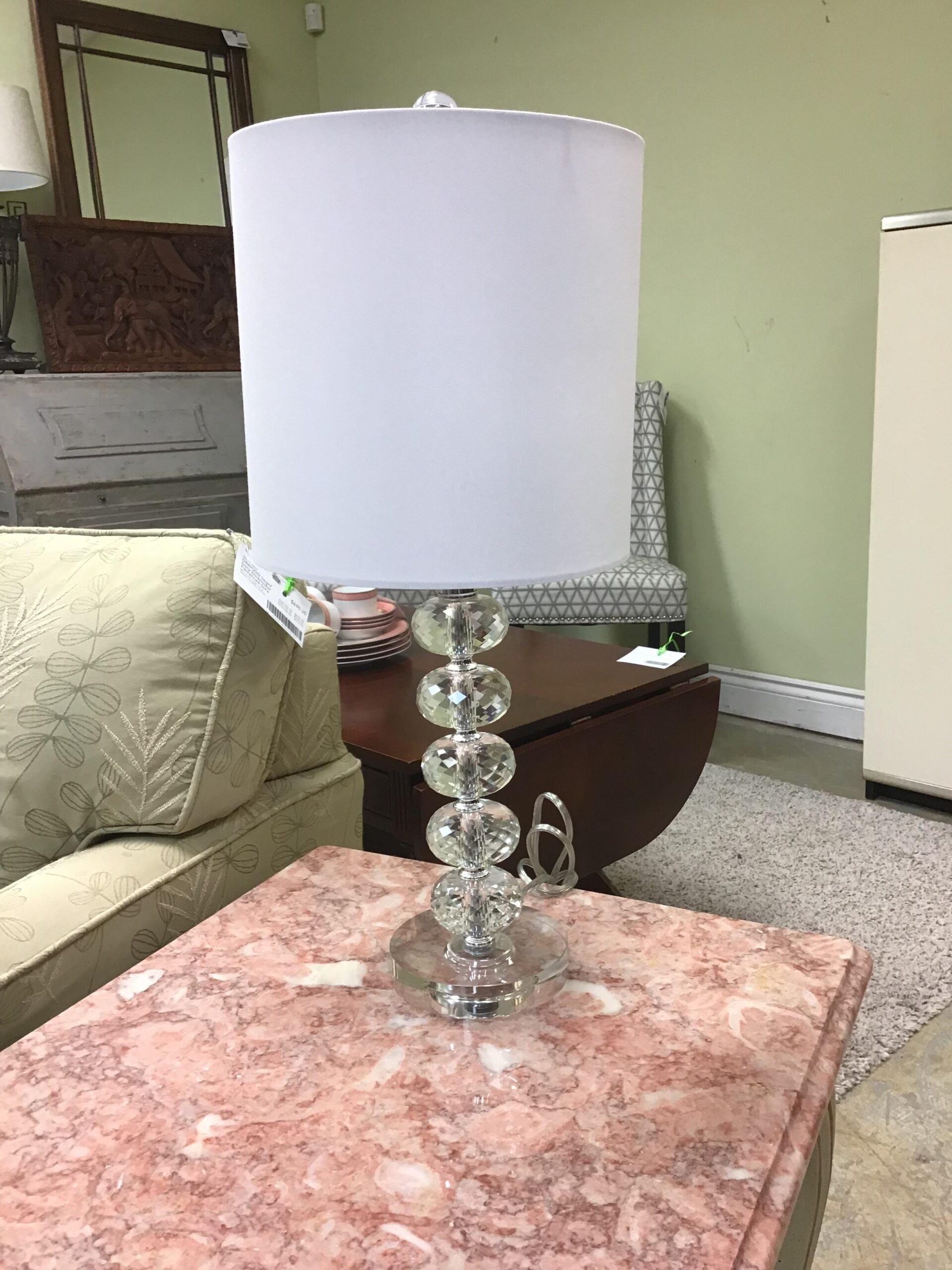 Bevelled Glass Stacked Bubble Lamp