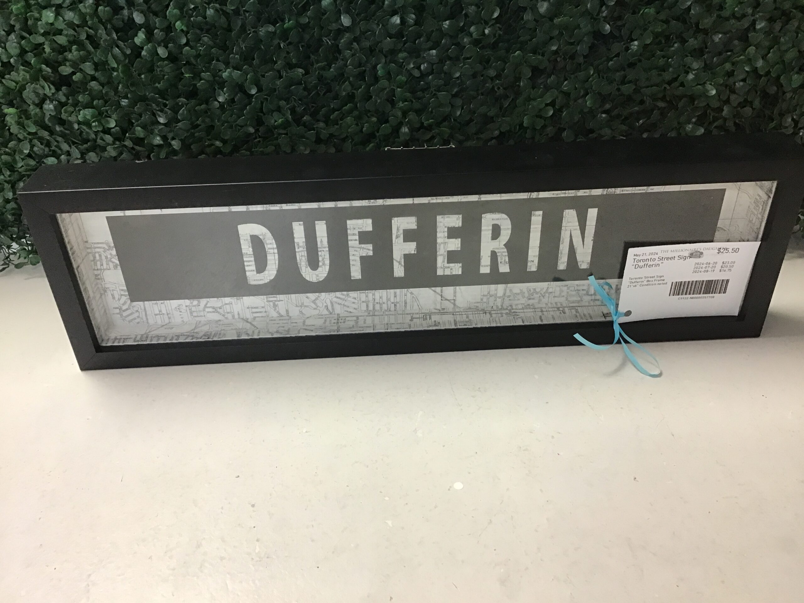 Toronto Street Sign “Dufferin”