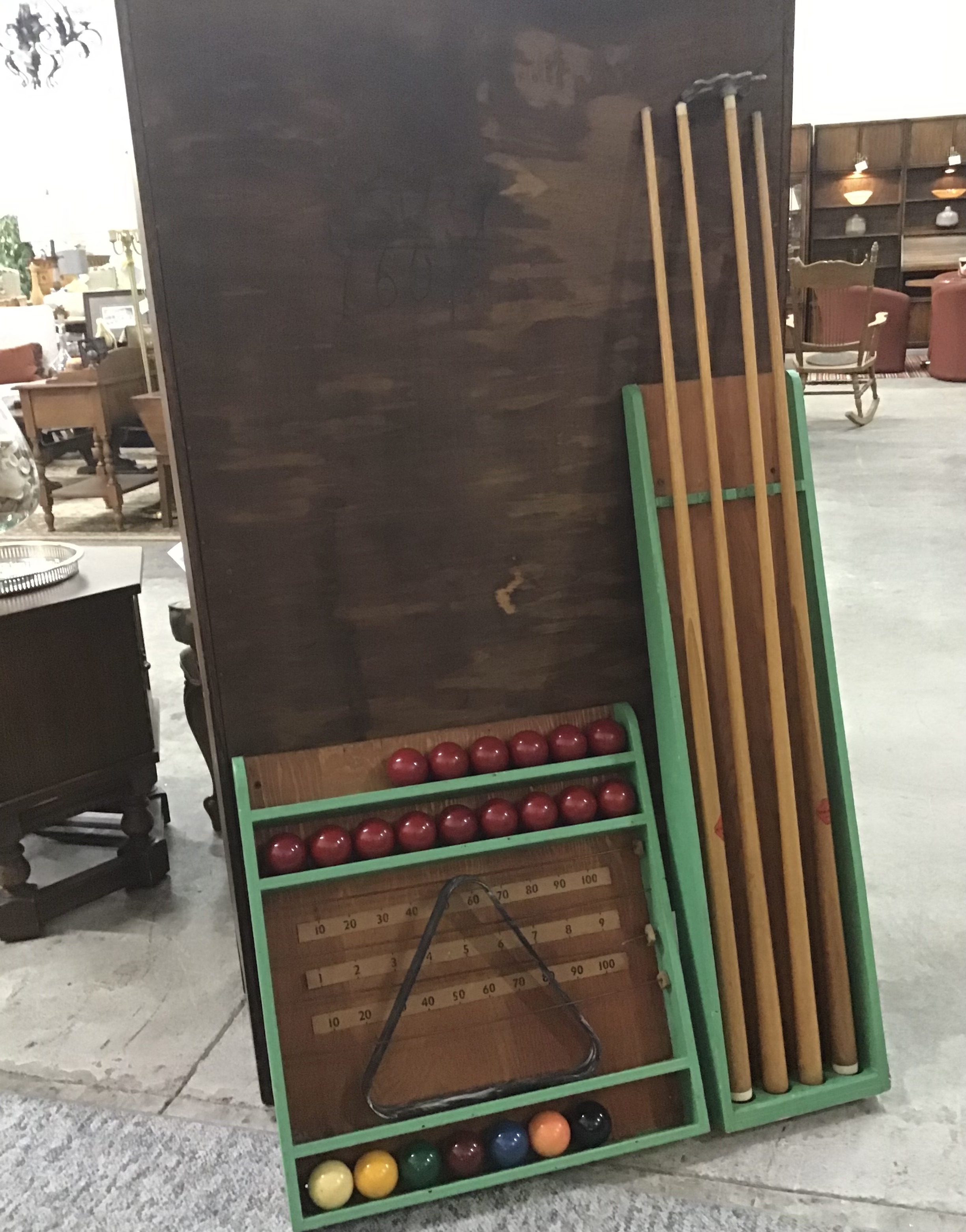 Billiards/ Snooker Set (in 2 wooden cases)