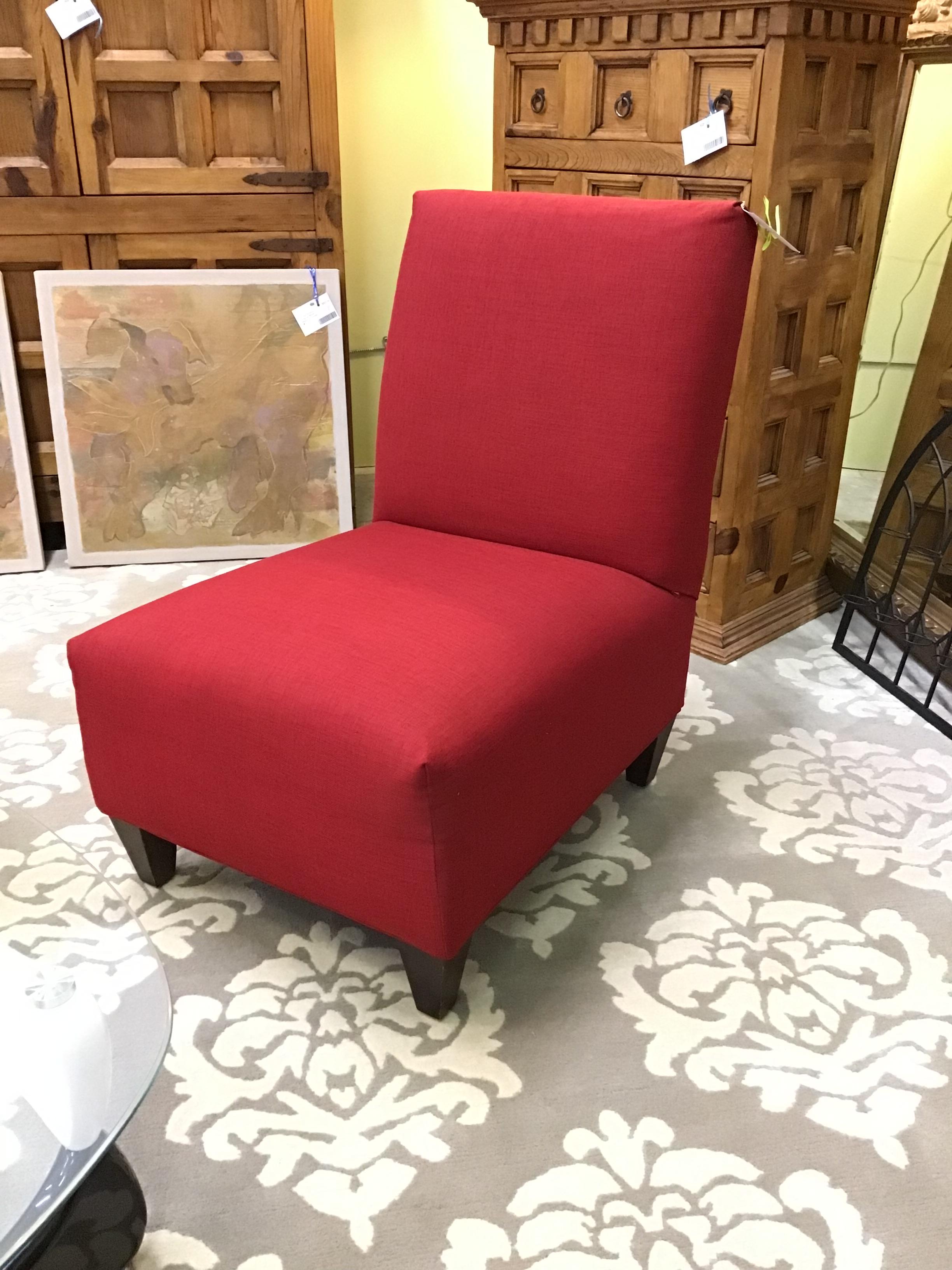 Red Armless Chair | The Millionaire's Daughter