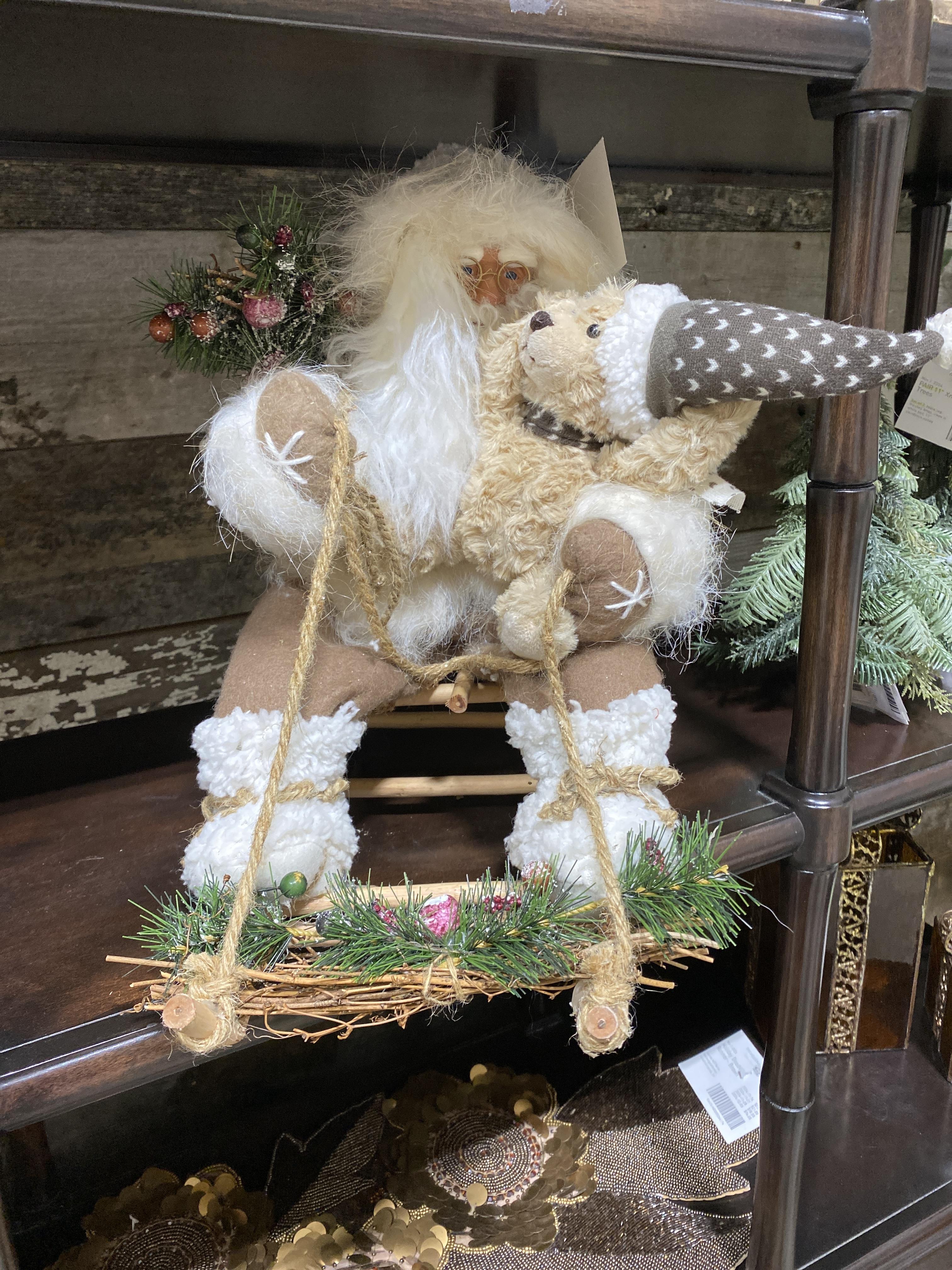 Old World Santa on Twig Sleigh » The Millionaire's Daughter