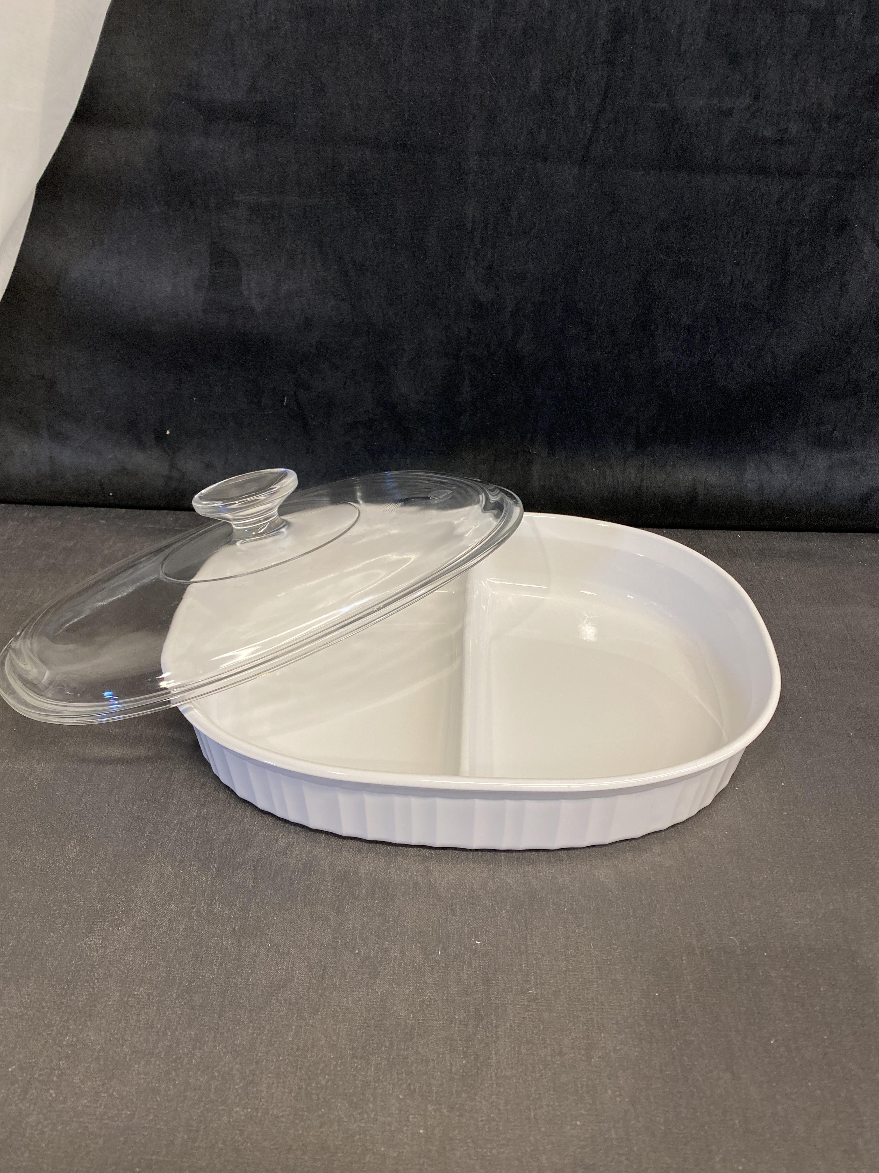 Corningware French White Divided Casserole The Millionaire S Daughter