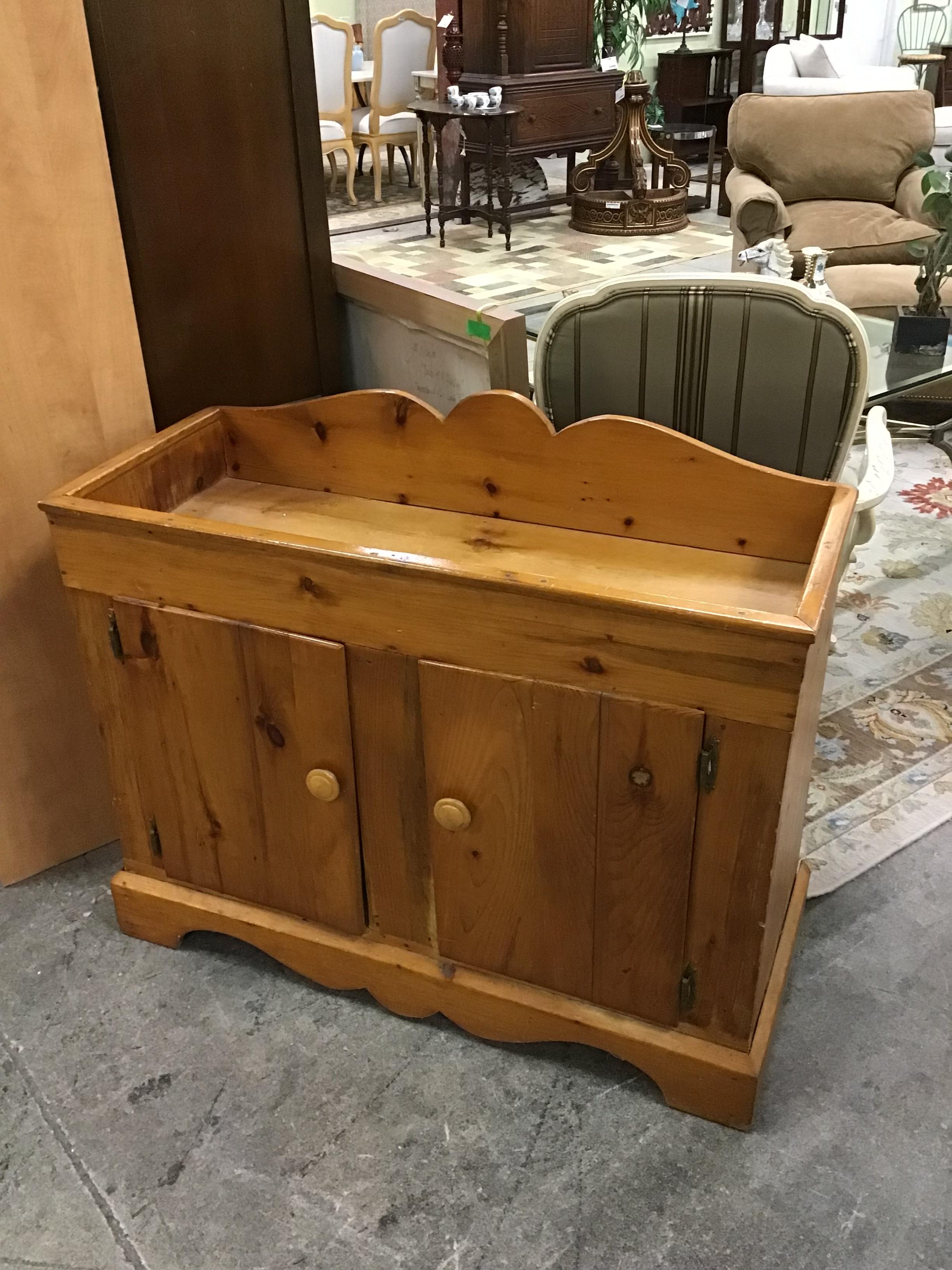 Antique Pine Small Sideboard