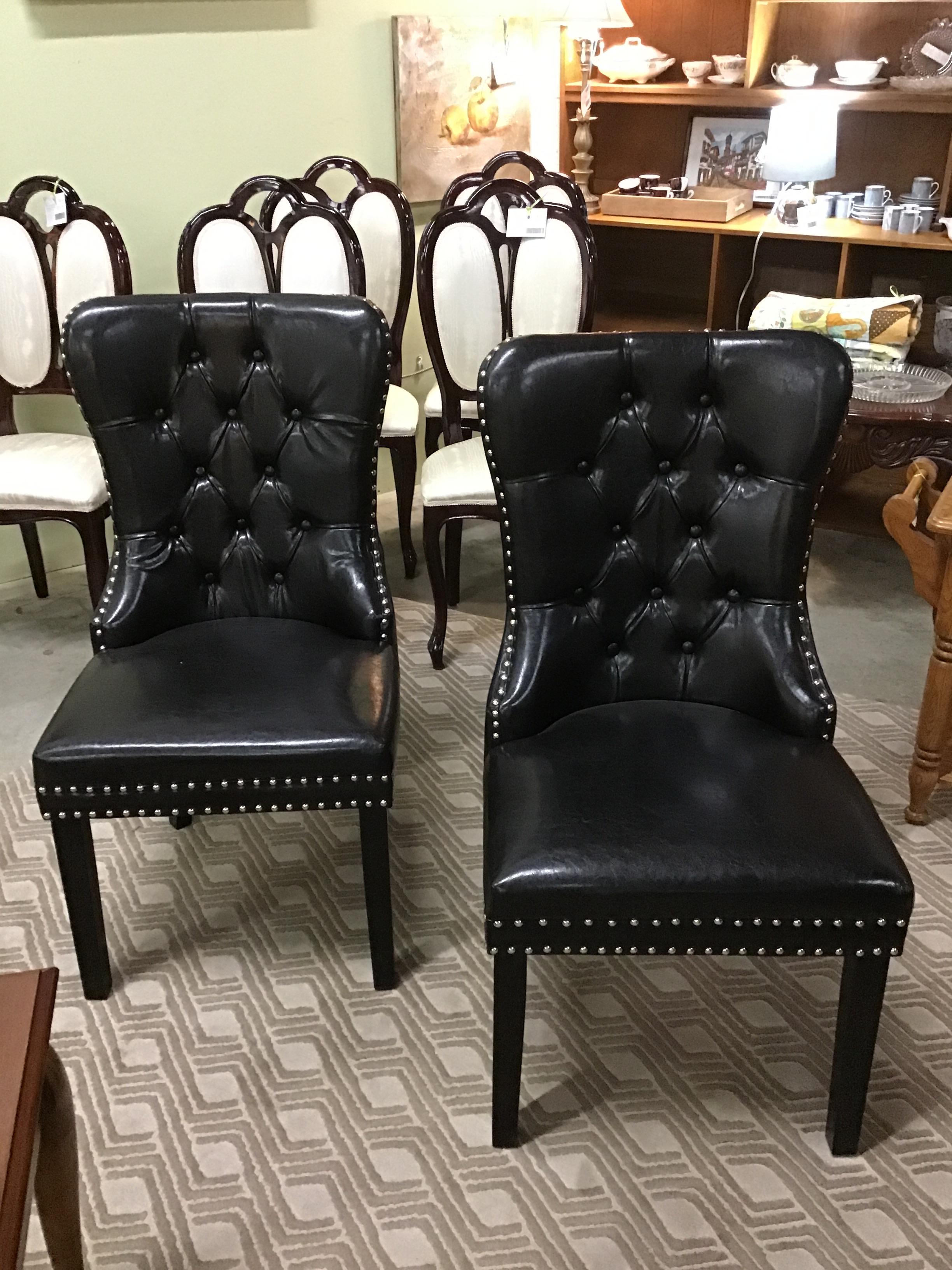 Bureaucrat Black Brown Dining Chairs (set of 2) » The Millionaire's ...