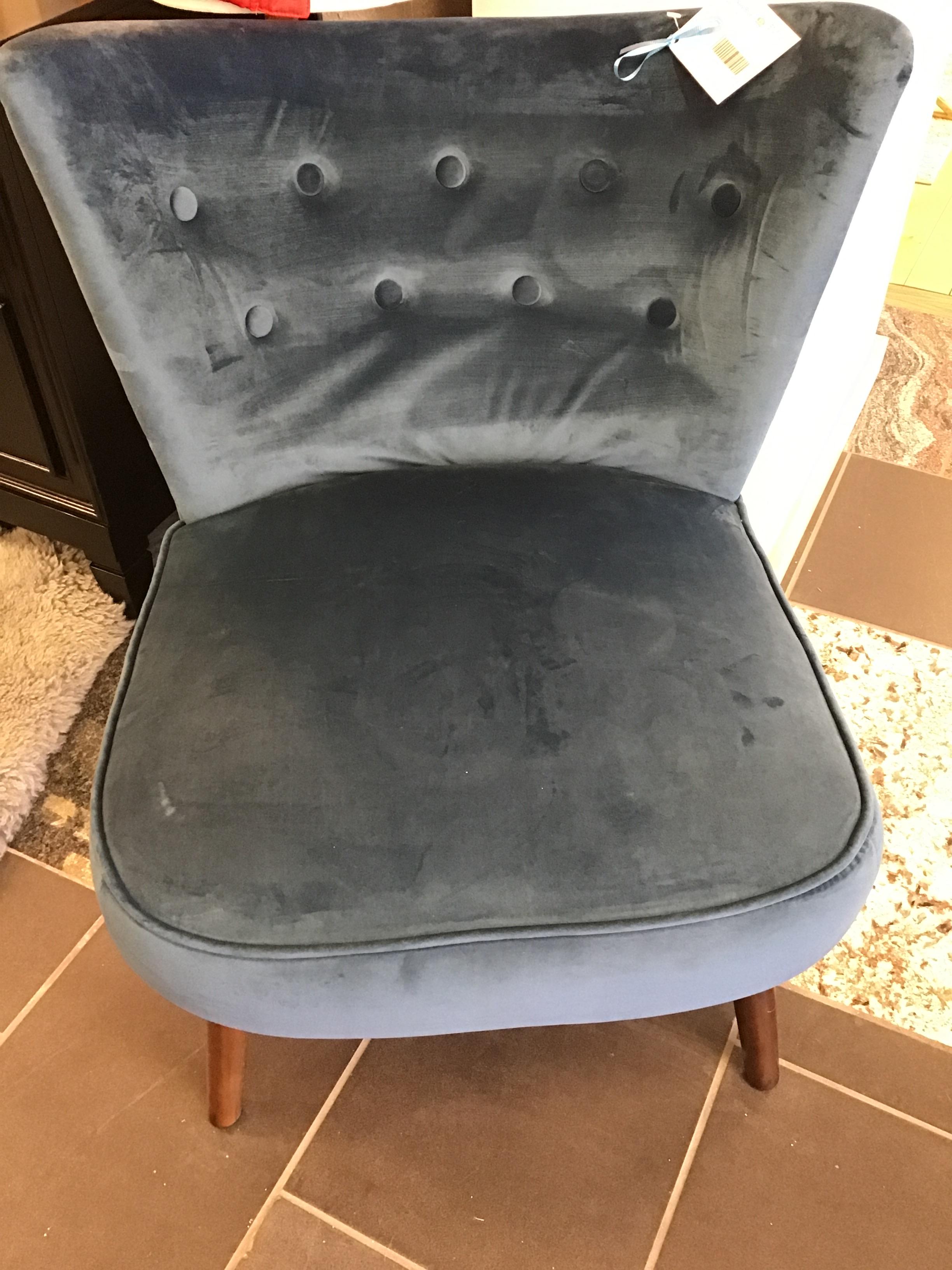 Kristy Navy Blue Accent Chair