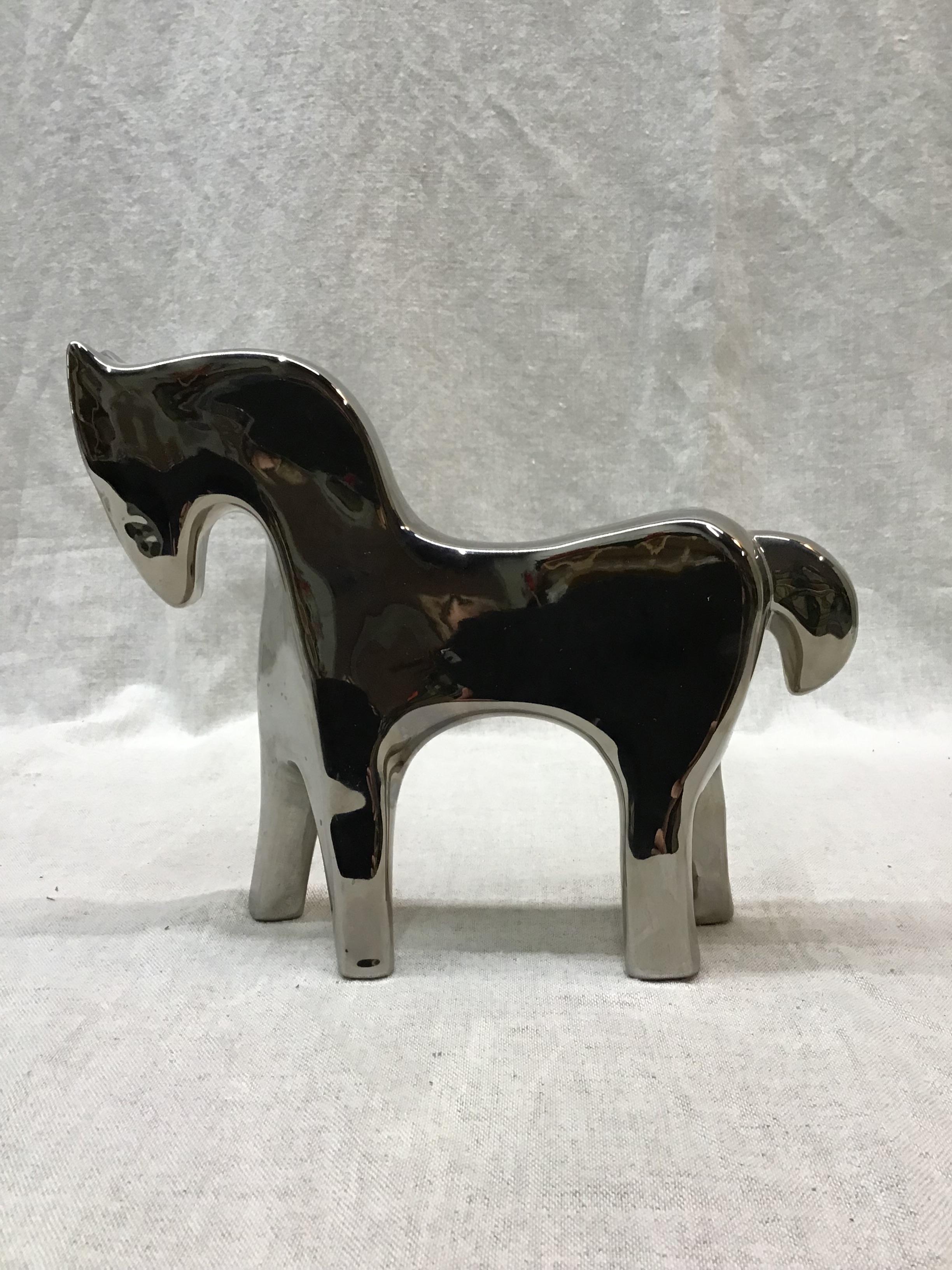 Vintage DALA Horse Mercury Glass