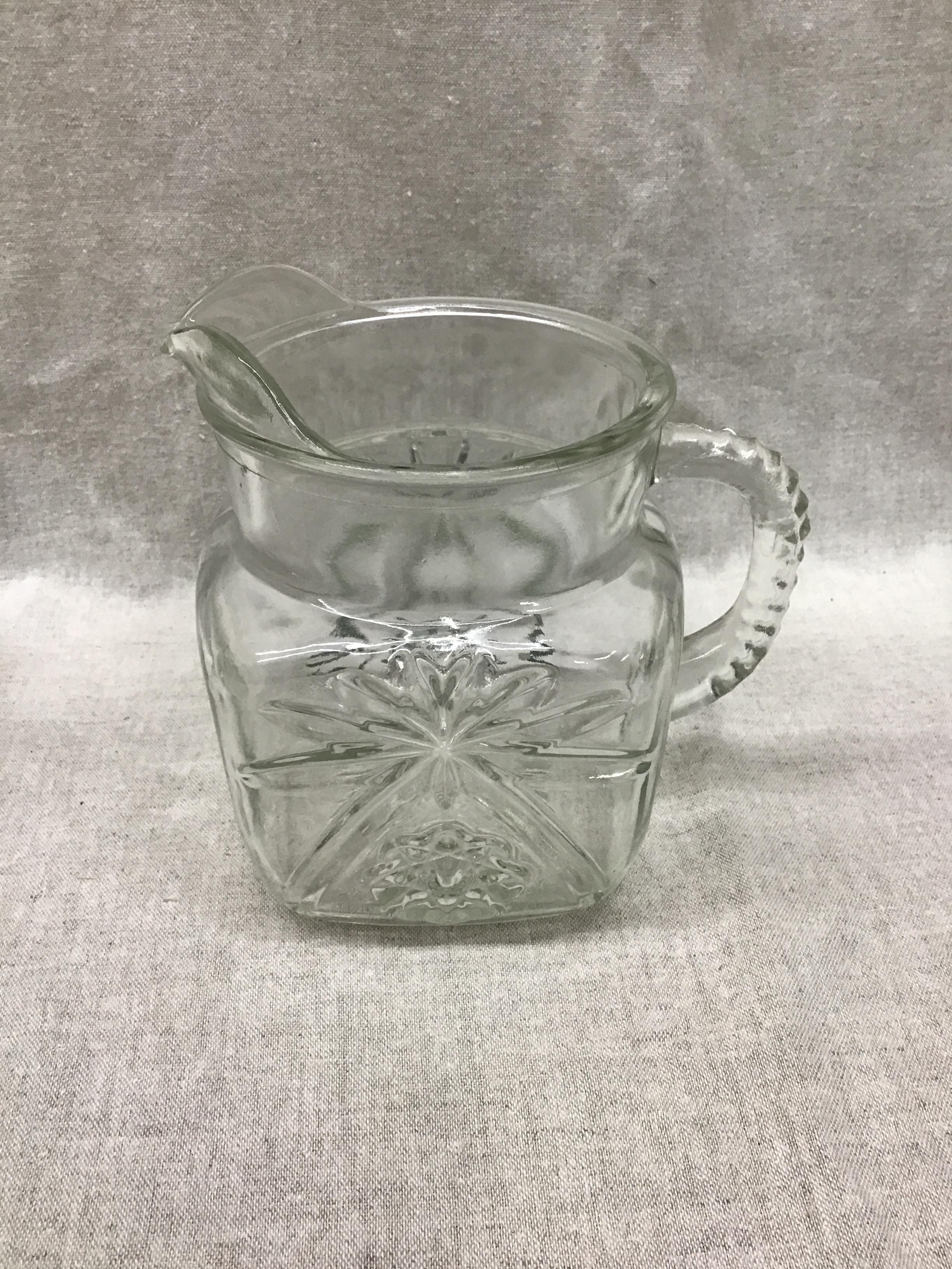 Vintage ANCHOR HOCKING Square Pitcher