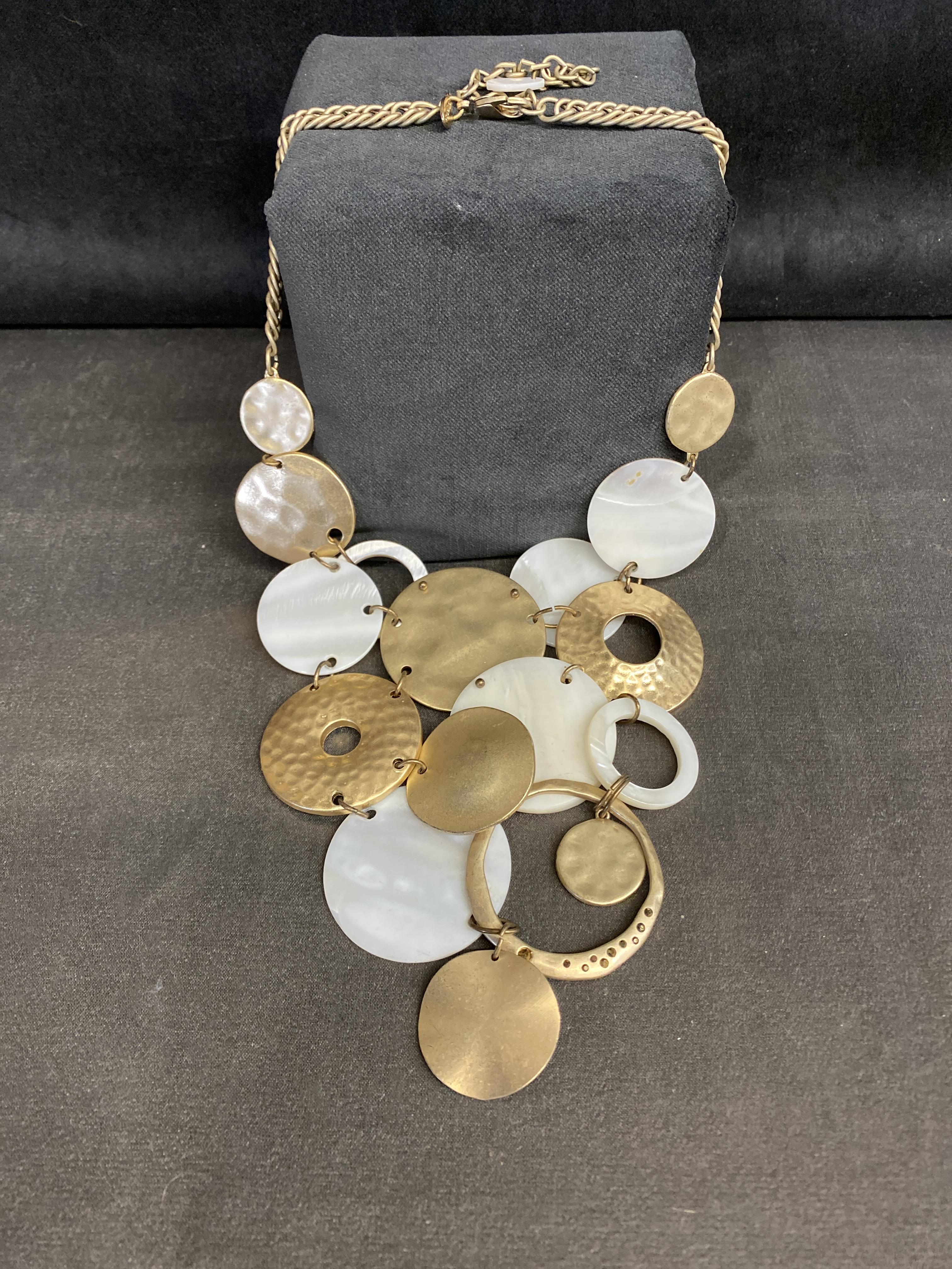 Chico’s Statement Necklace – Discs