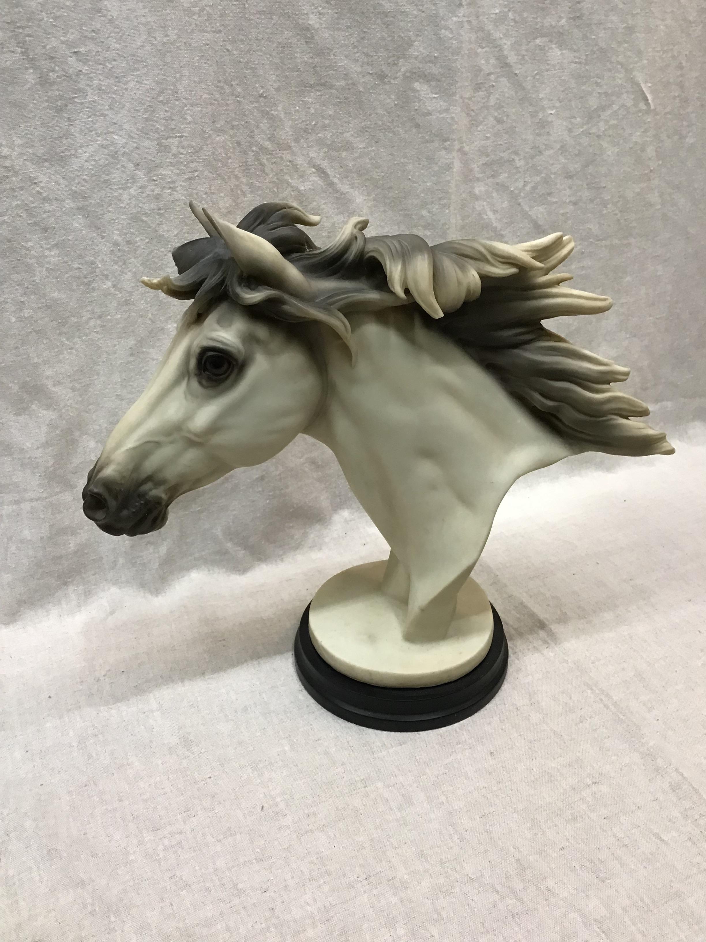 Vintage Mid-century Resin Horse Bust