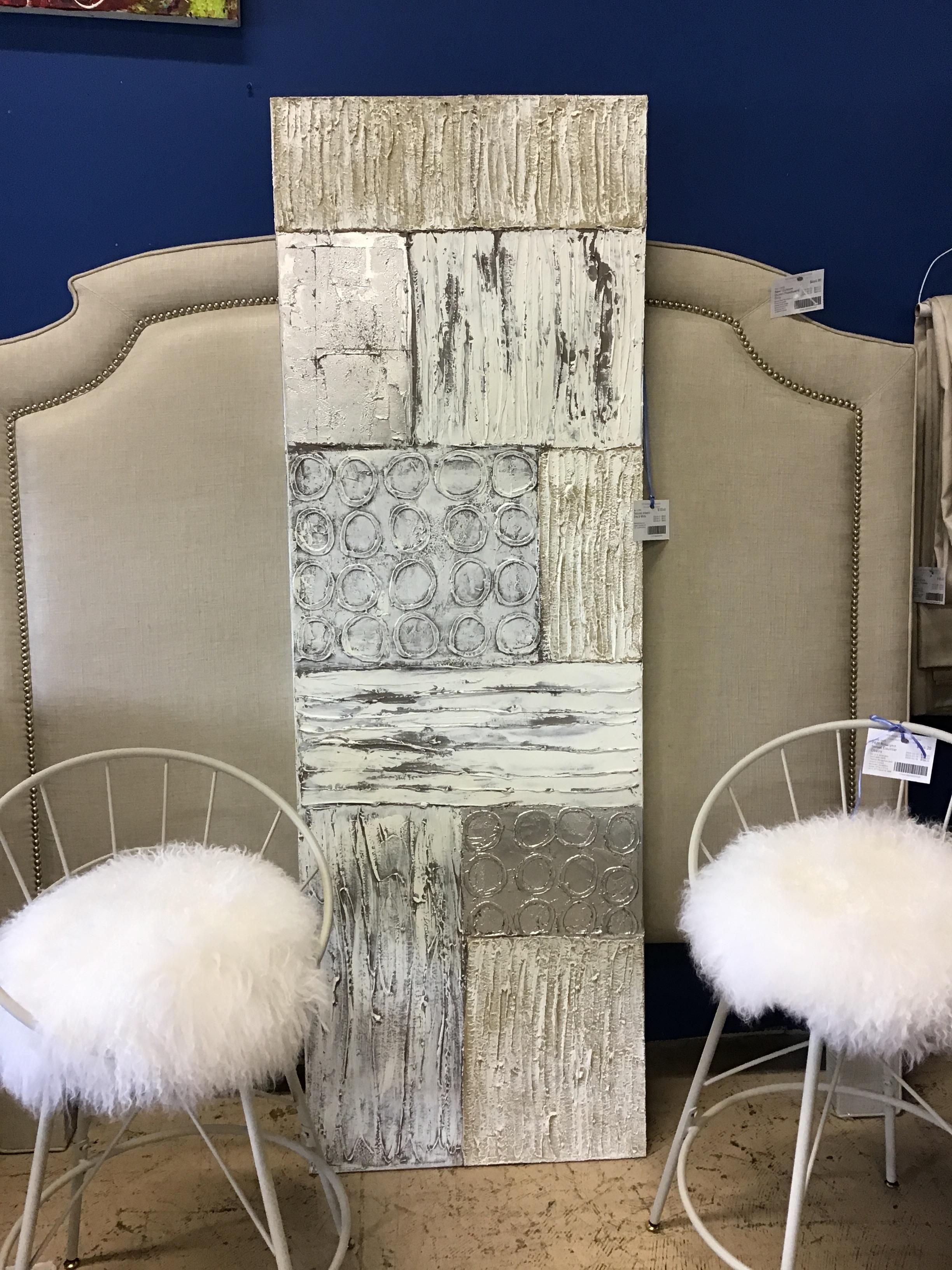 Textured Artwork – Grey & White