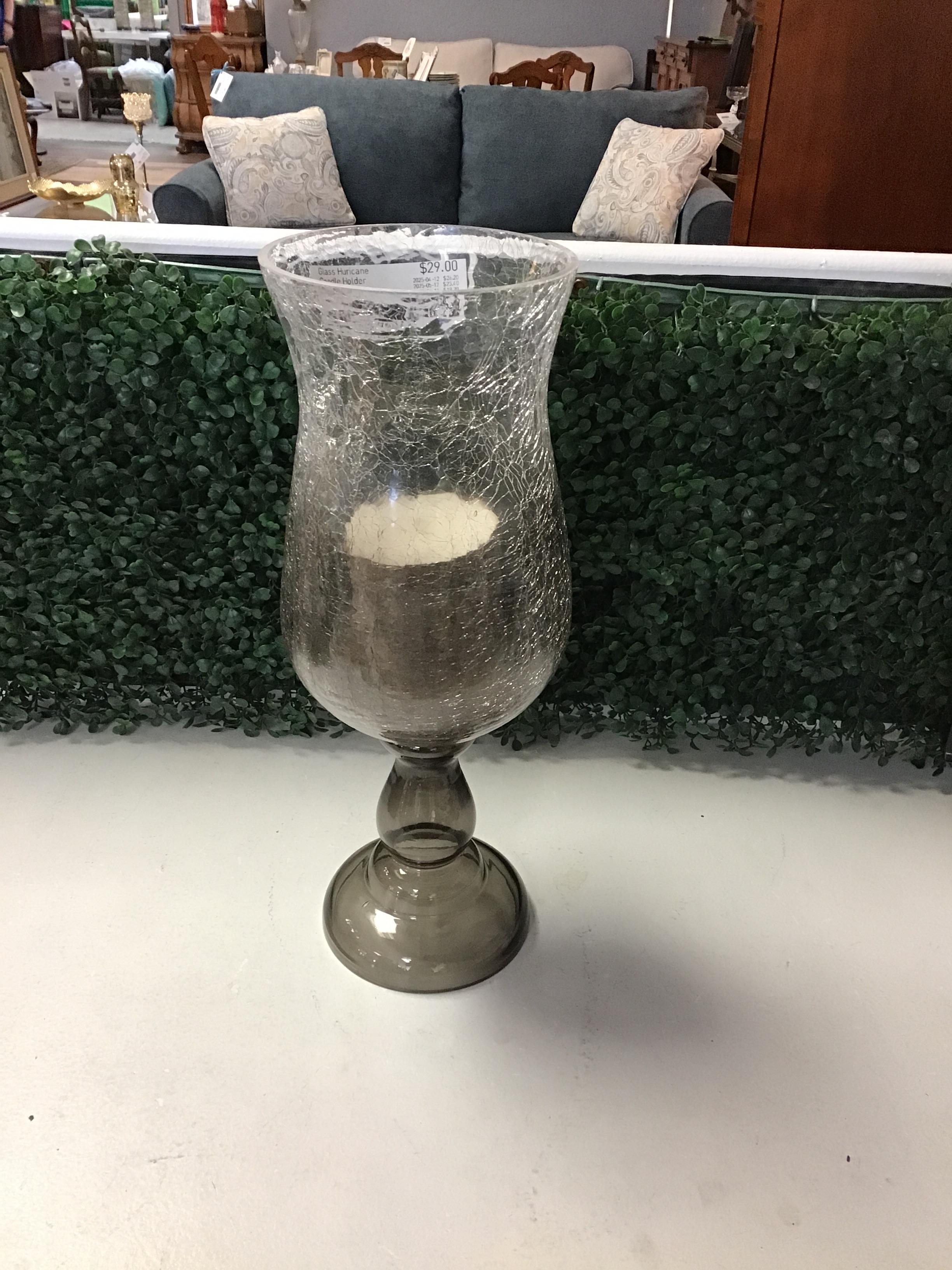 Glass Huricane Candle Holder
