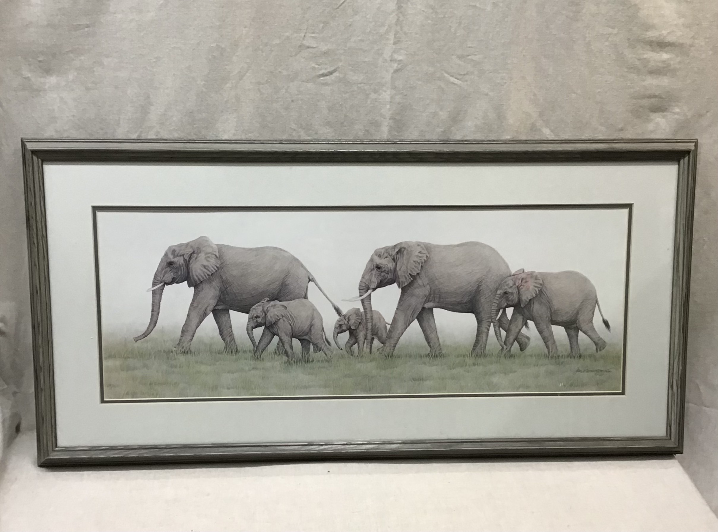 Elephant Family Print